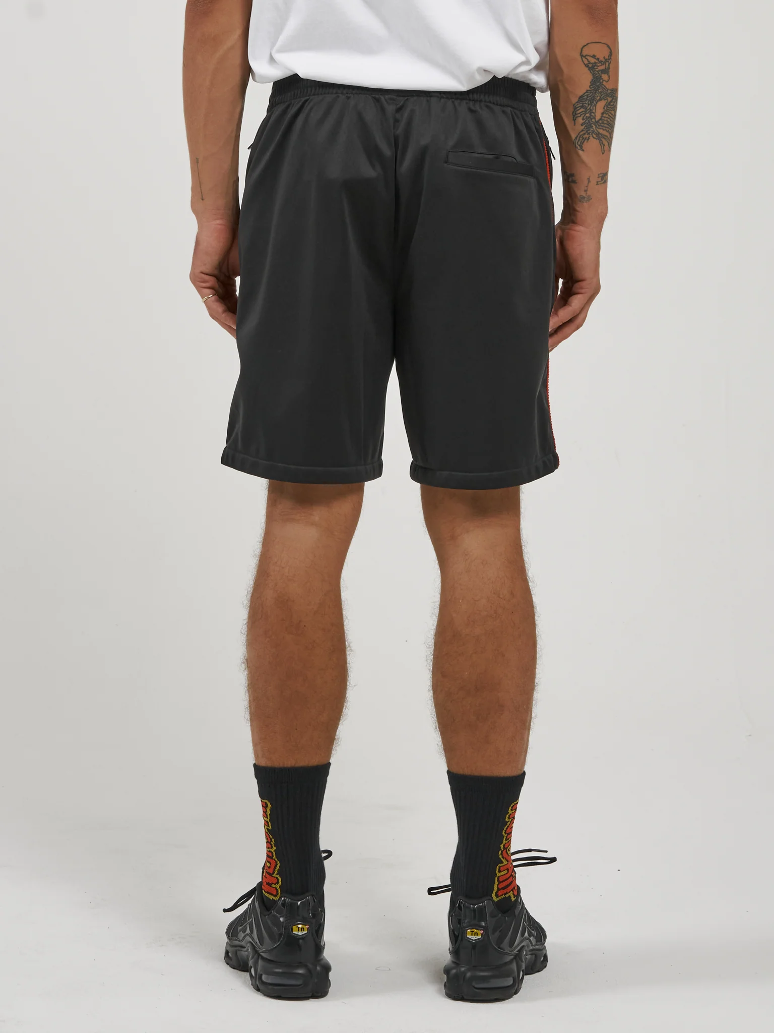Adorned Elastic Track Short - Black - Image 5