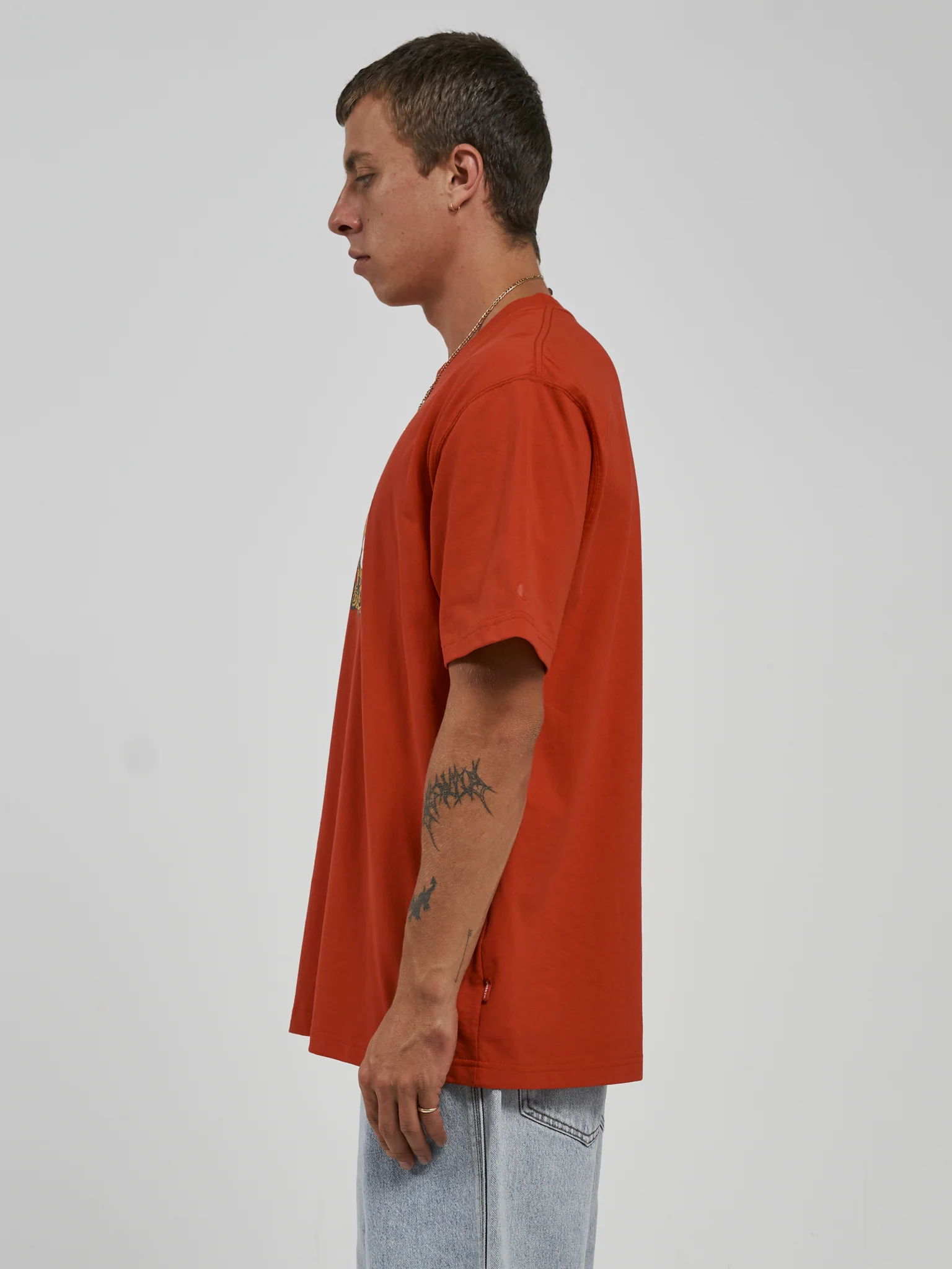 Adorned Tee - Fiery Red - Image 3