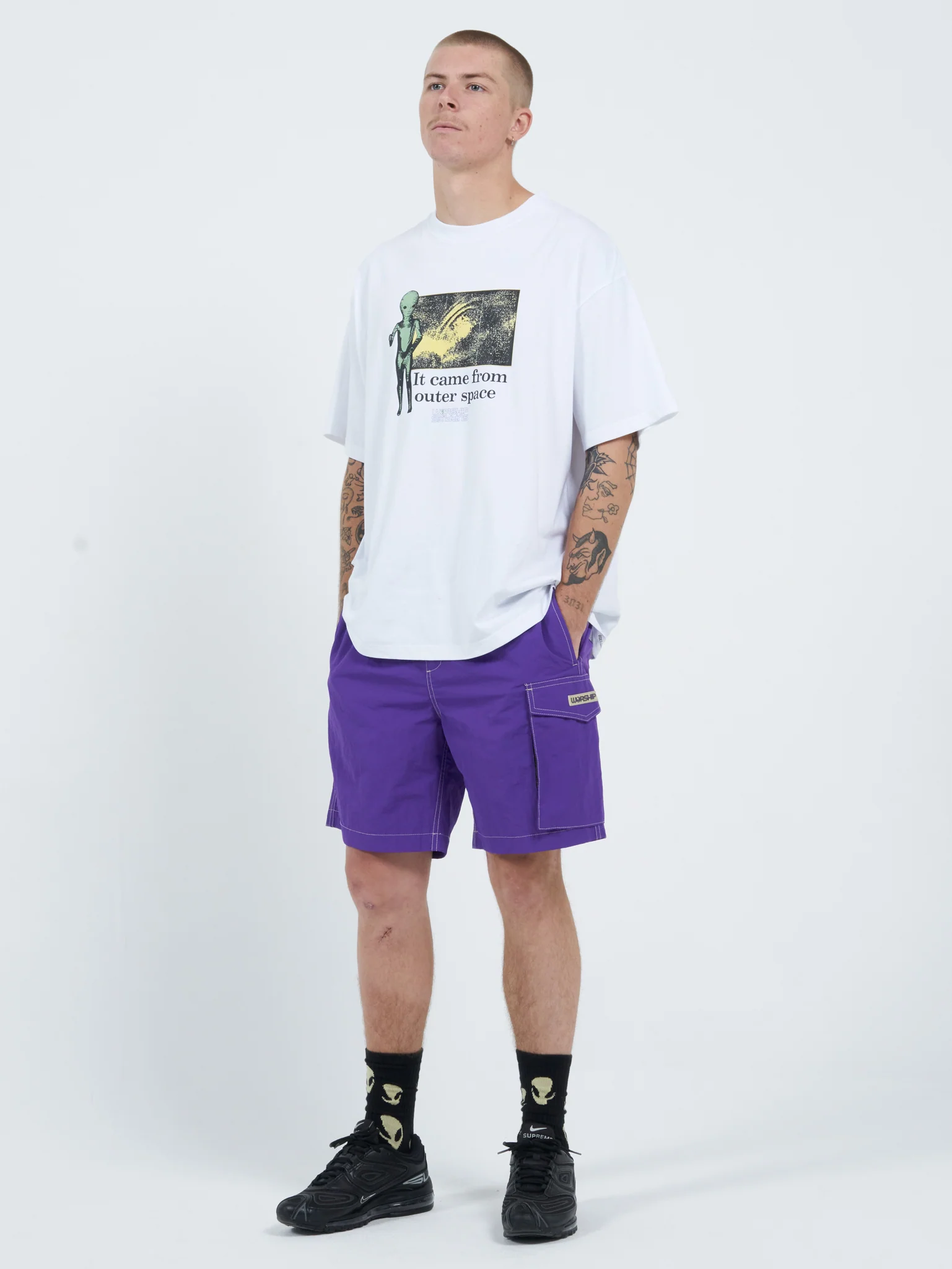 Alienation Nylon Short - Very Peri - Image 3