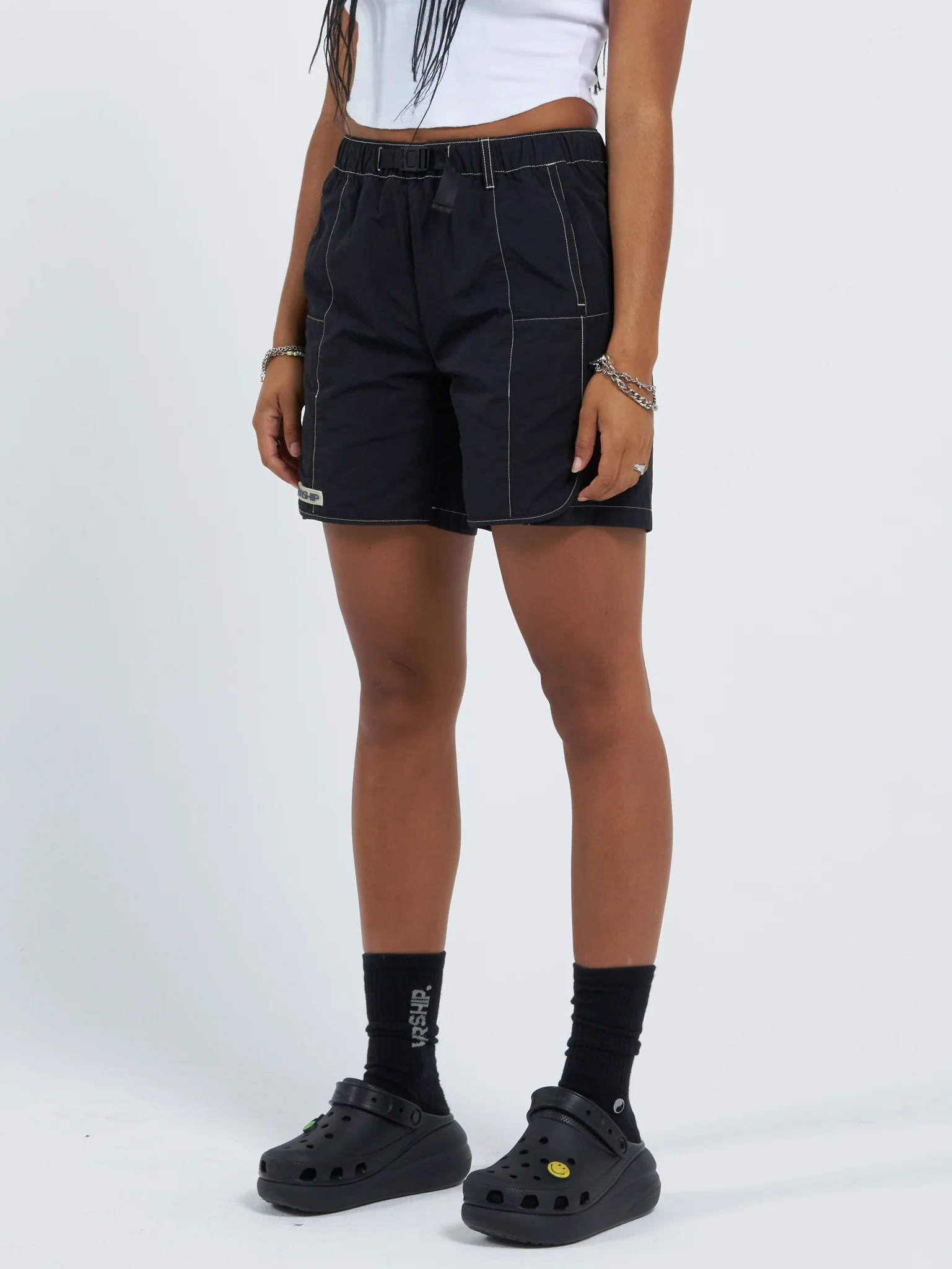 Alienation Nylon Short - Washed Black - Image 3