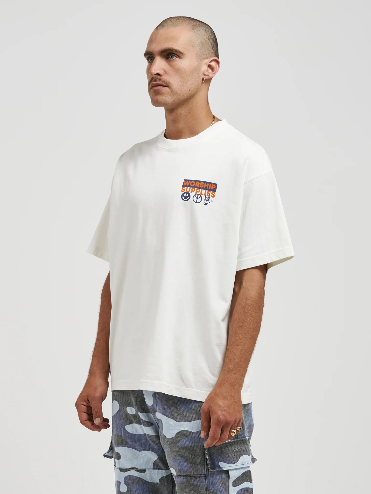 All Bark Oversize Tee - Bone - Image 3