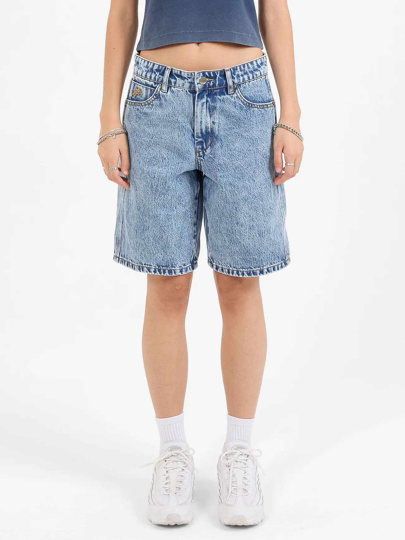 Alt State Sloucher Short - Salted Indigo Acid