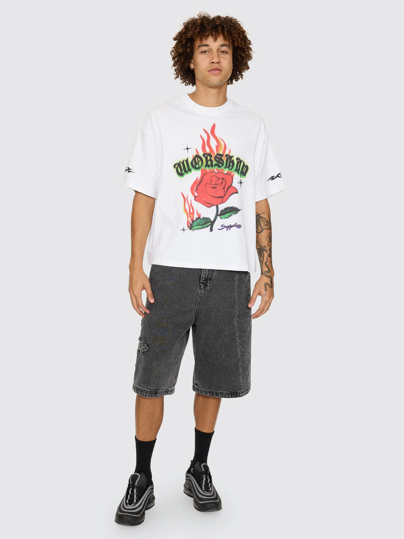 Anderson Box Crop Tee - White - Image 10