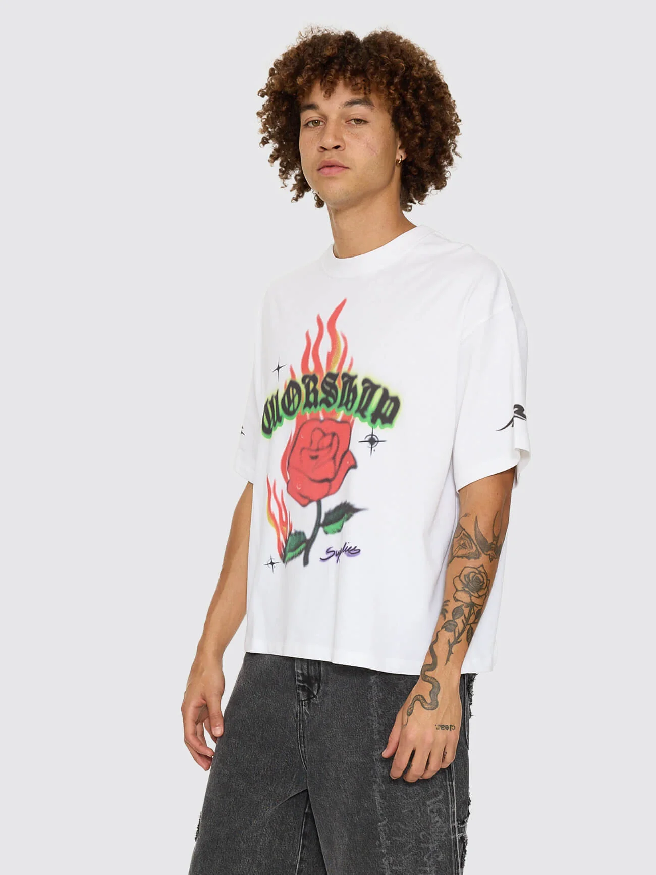 Anderson Box Crop Tee - White - Image 5