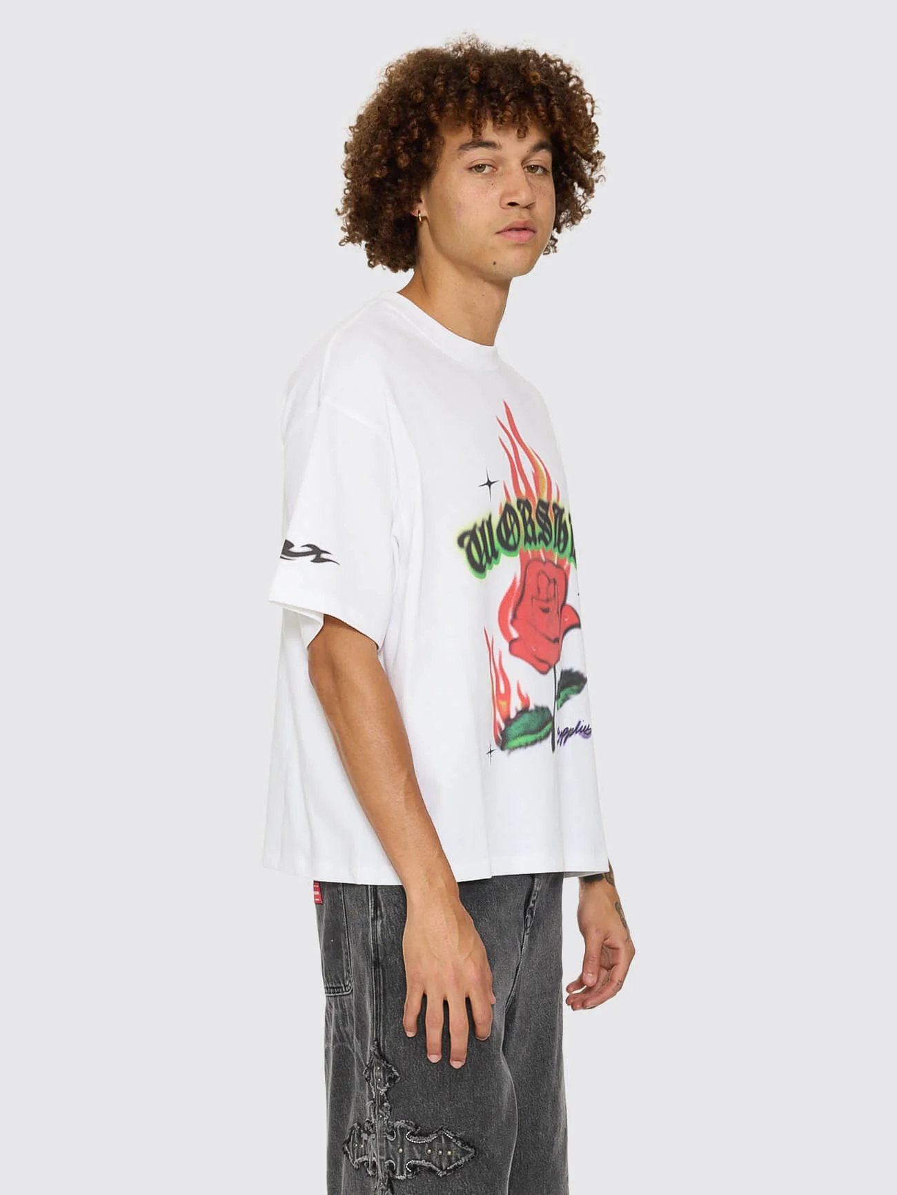 Anderson Box Crop Tee - White - Image 7