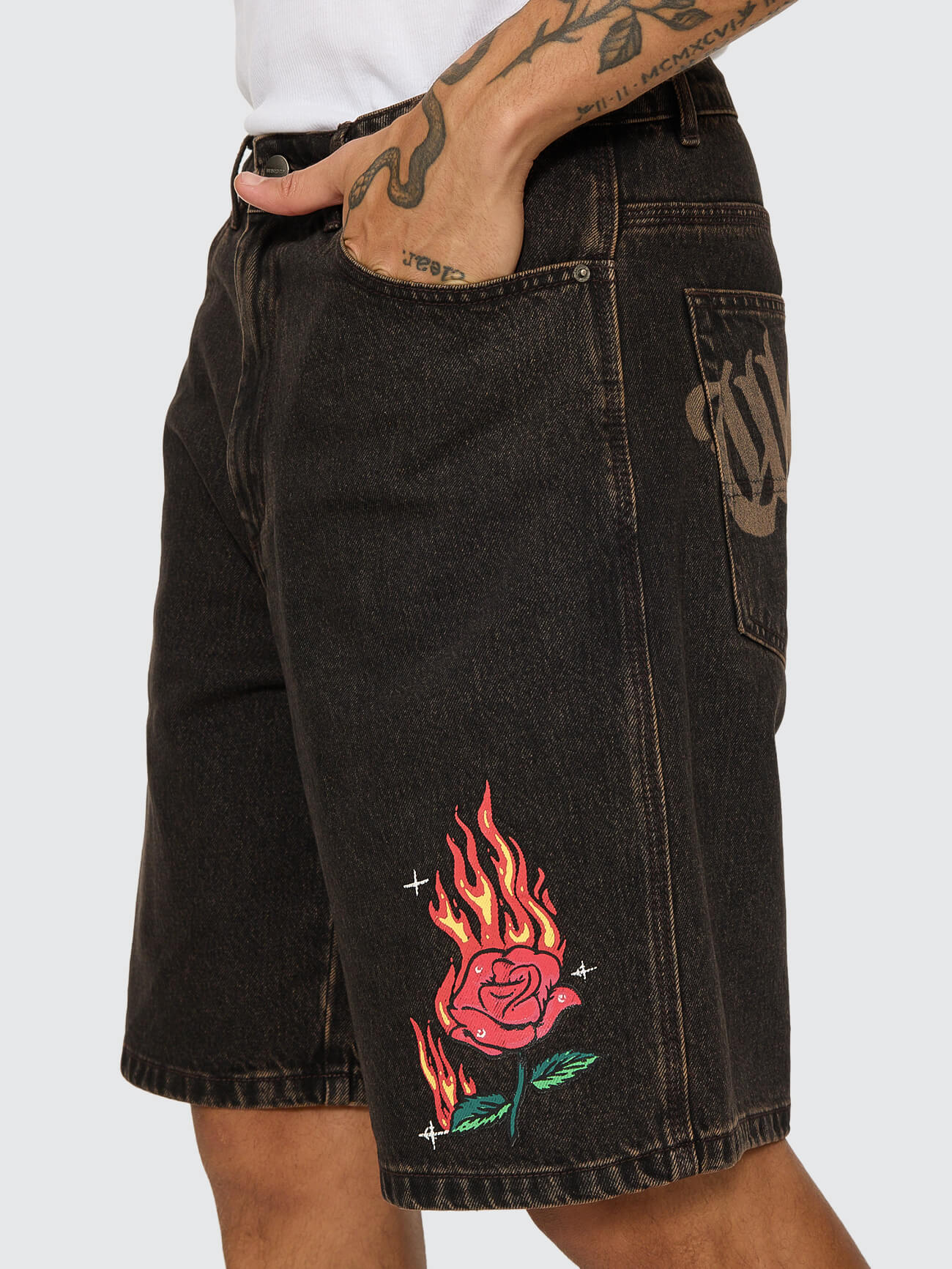Anderson Carpenter Jean Short - Ember Black - Image 7
