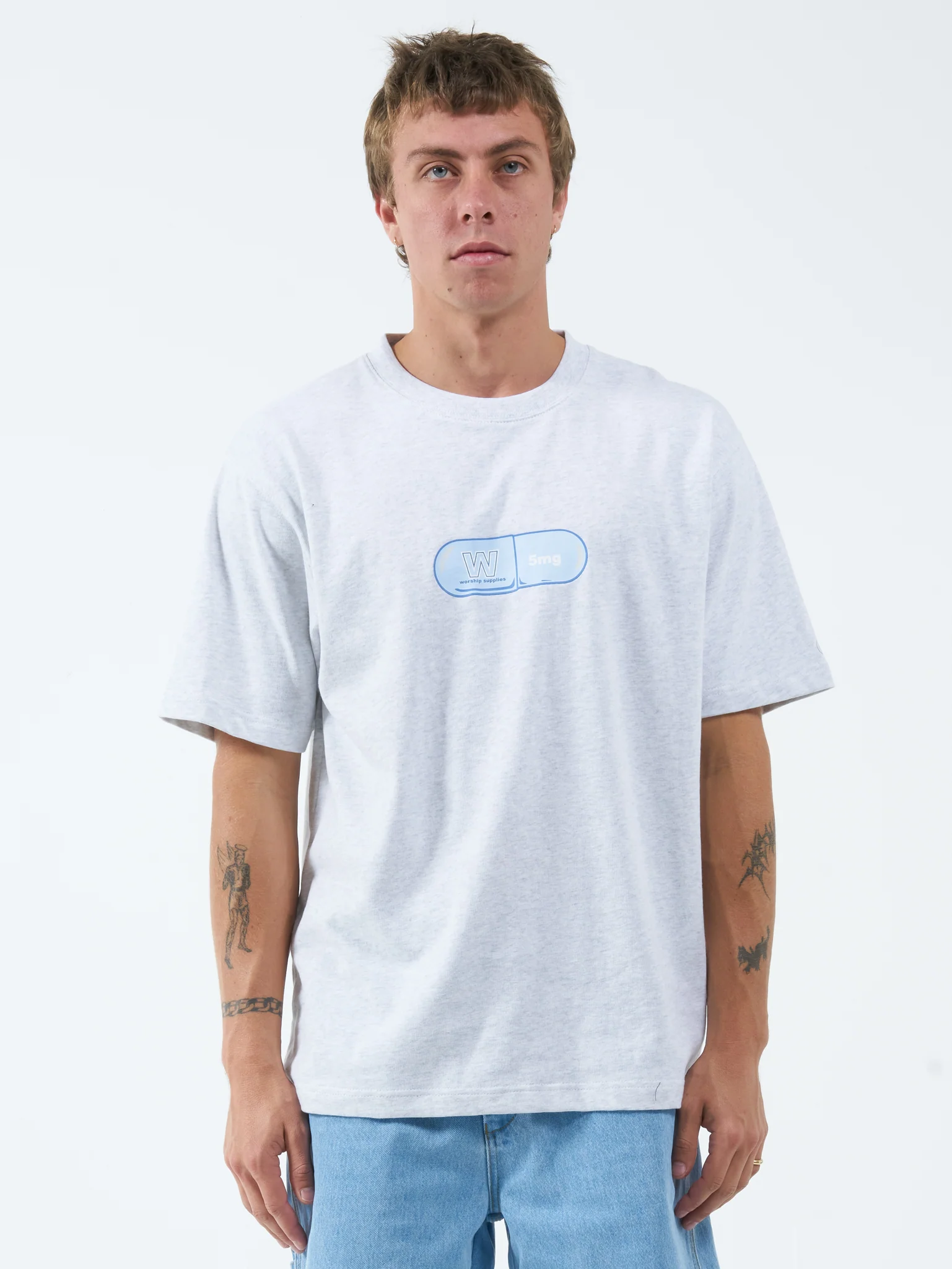 Antidote Tee - Snow Marle