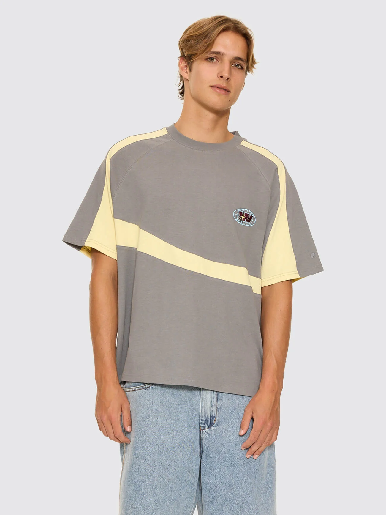 Anytime Oversize Raglan Tee - Steel Grey - Image 6