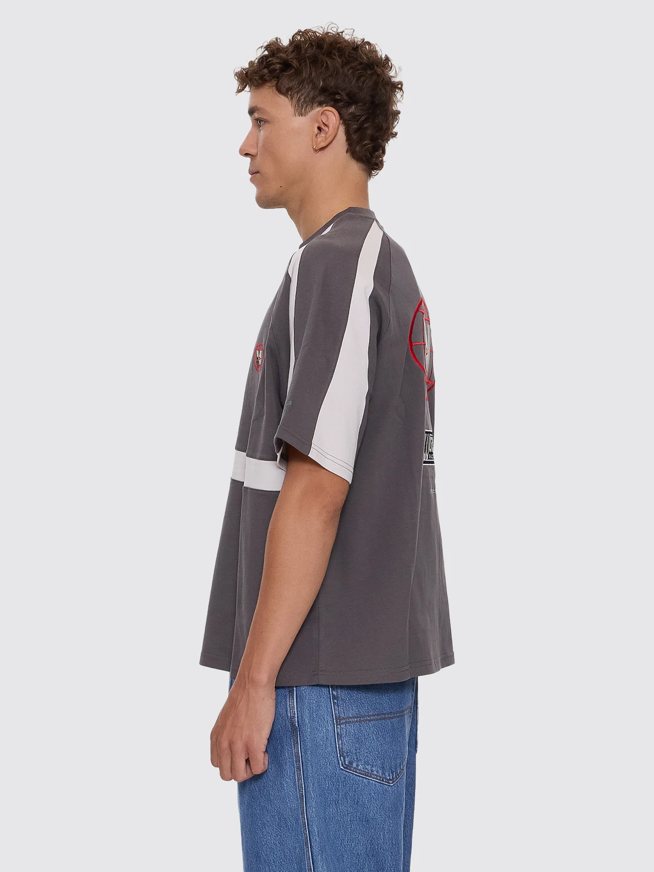 Anytime Oversize Raglan Tee - Worn Black - Image 5