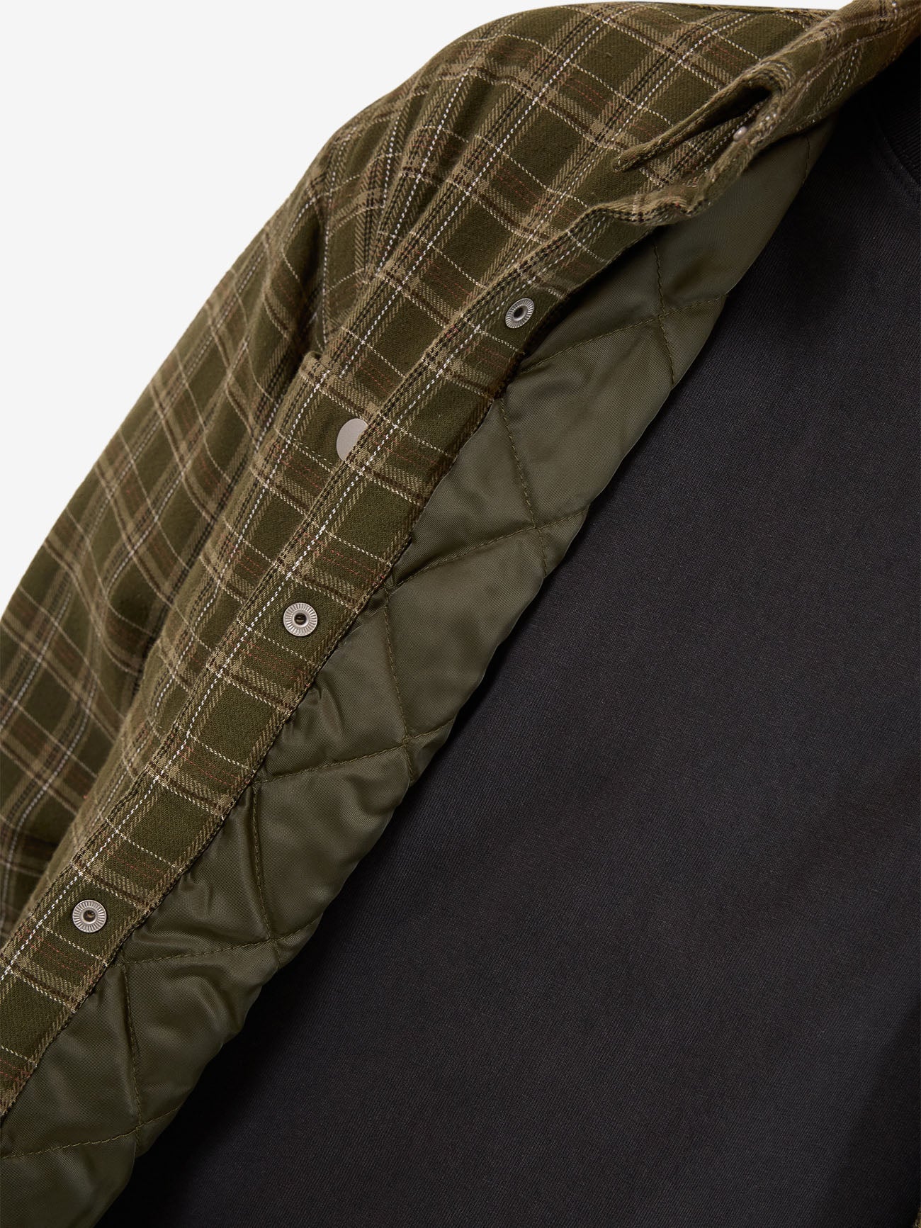 At Peace Quilted Shacket - Green - Image 9