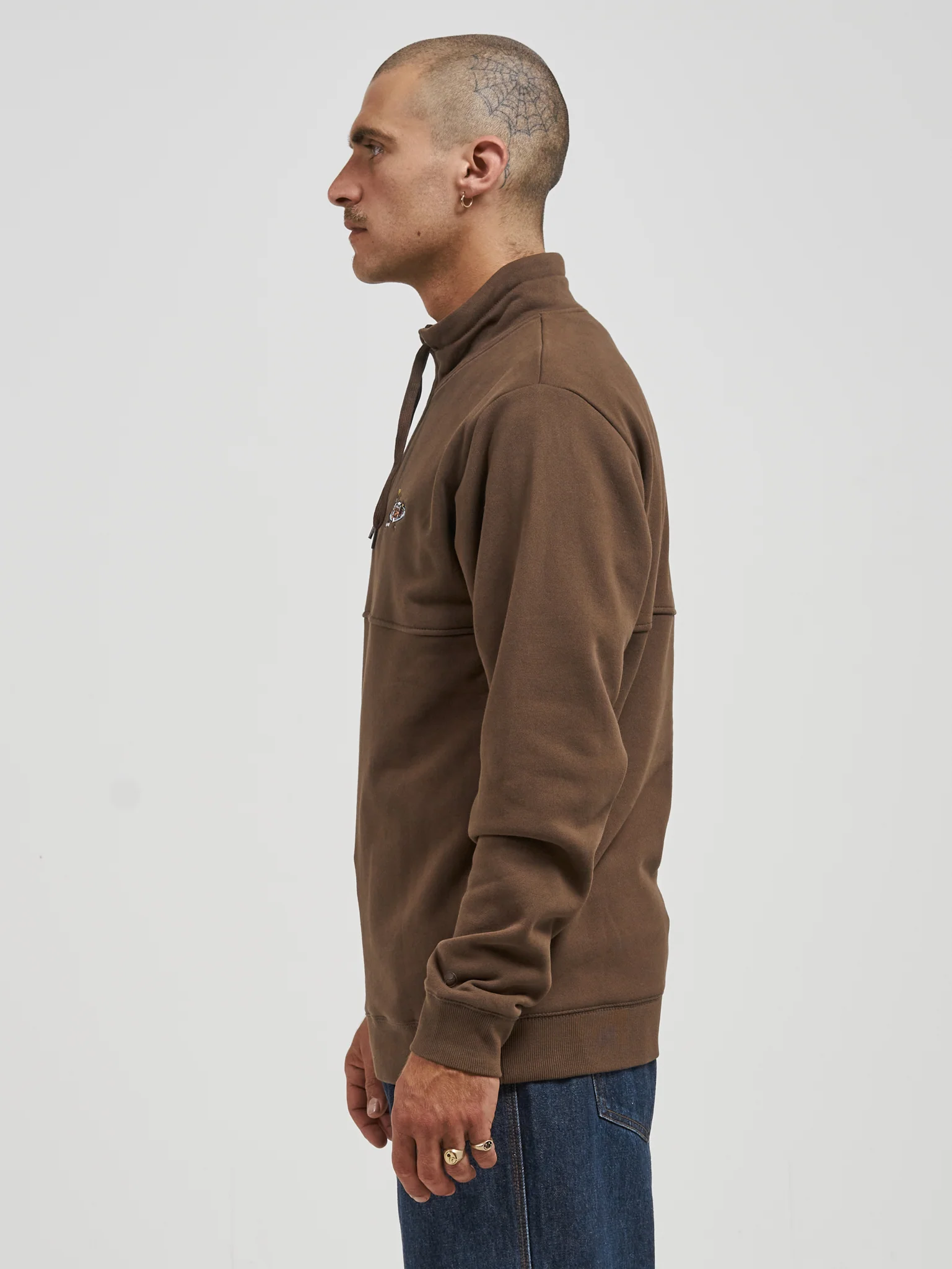 Badger Quarter Zip Fleece - Rain Drum - Image 3