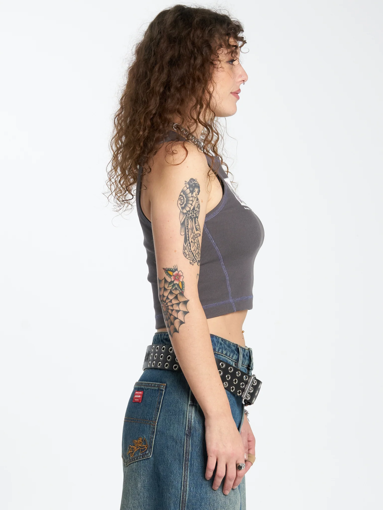 Be Seen Tiny Tank - Worn Black - Image 3