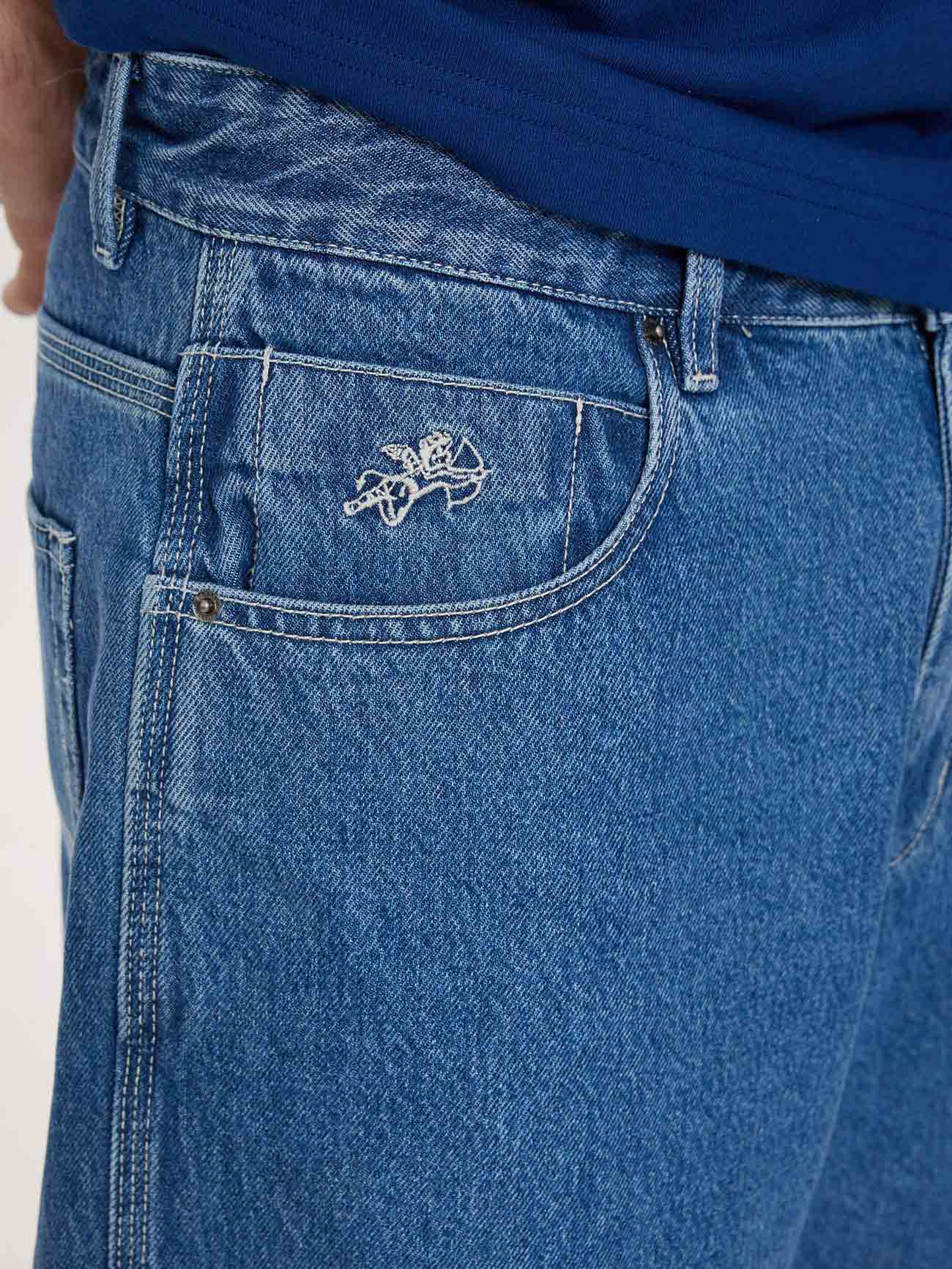 Belter Big Dawg Jean Short - Sky High Blue - Image 4