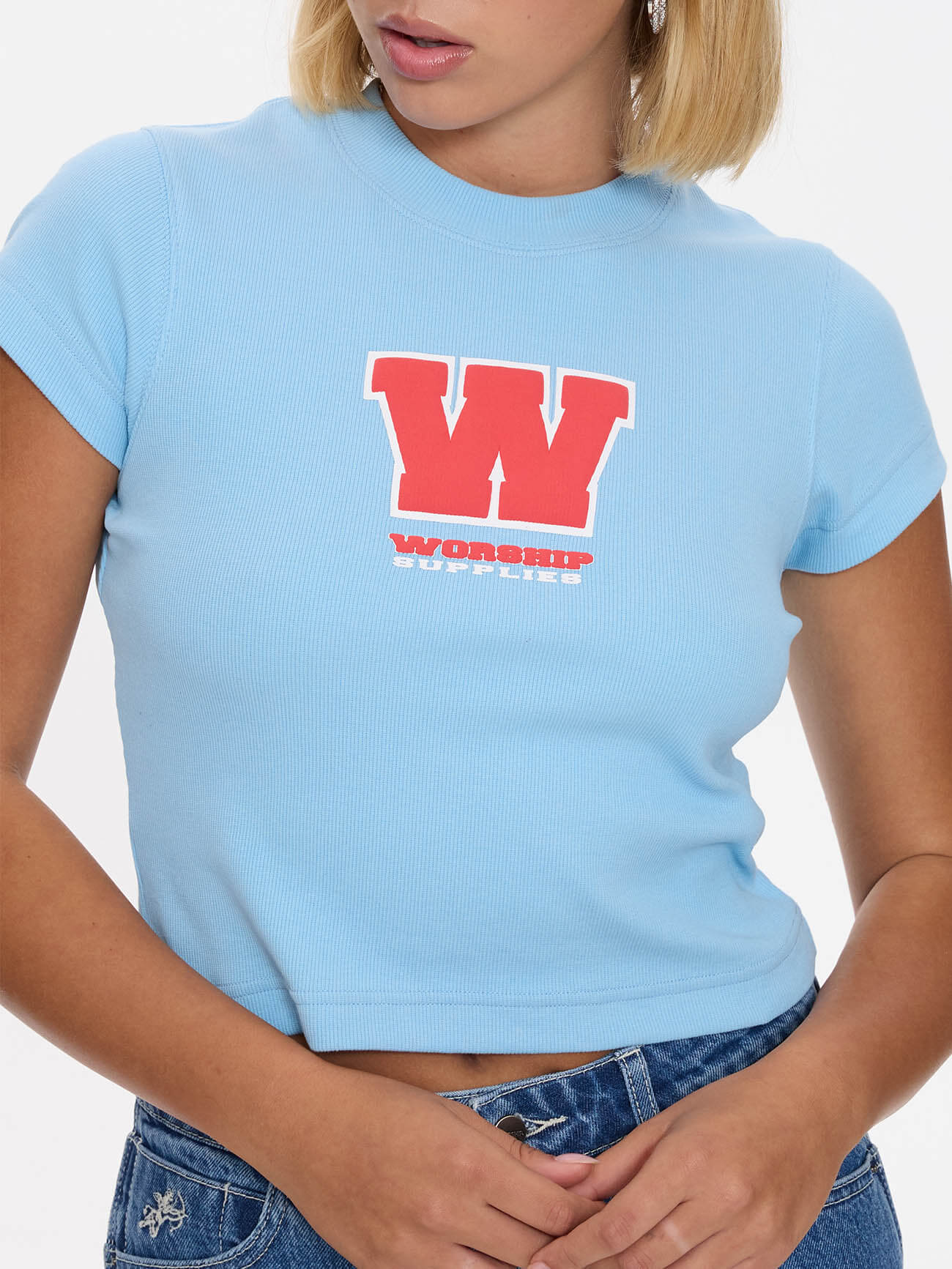 Belter Teeny Tee - Willow Blue - Image 7