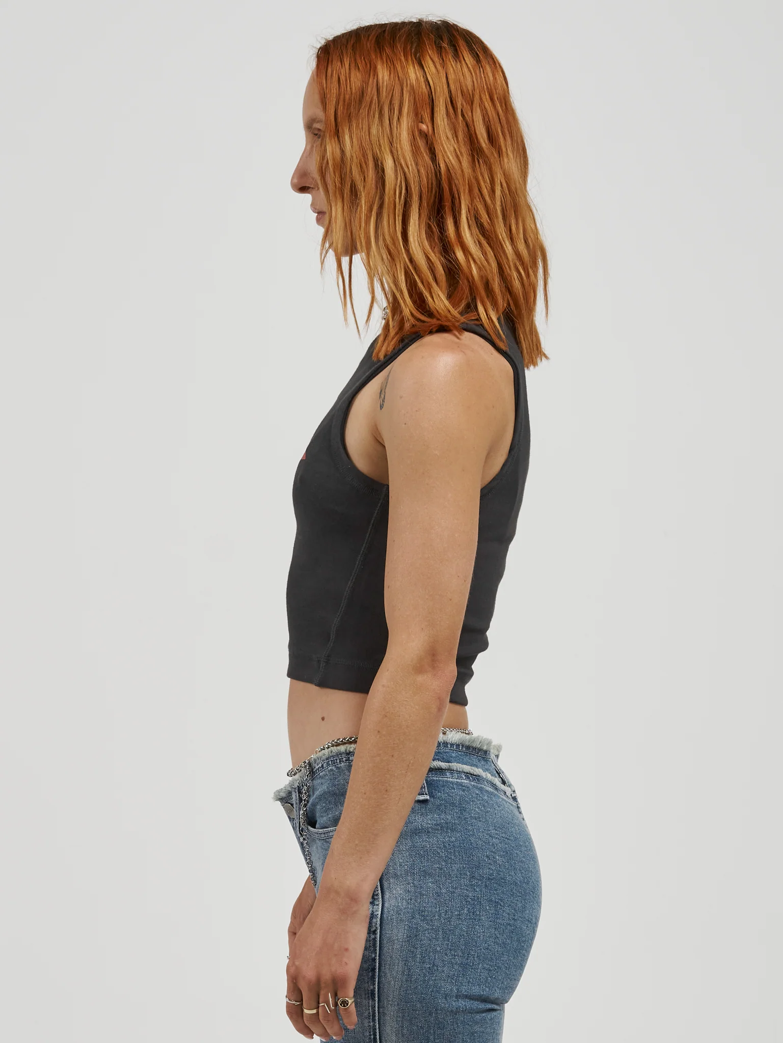 Bespangle Tiny Tank - Washed Black - Image 3