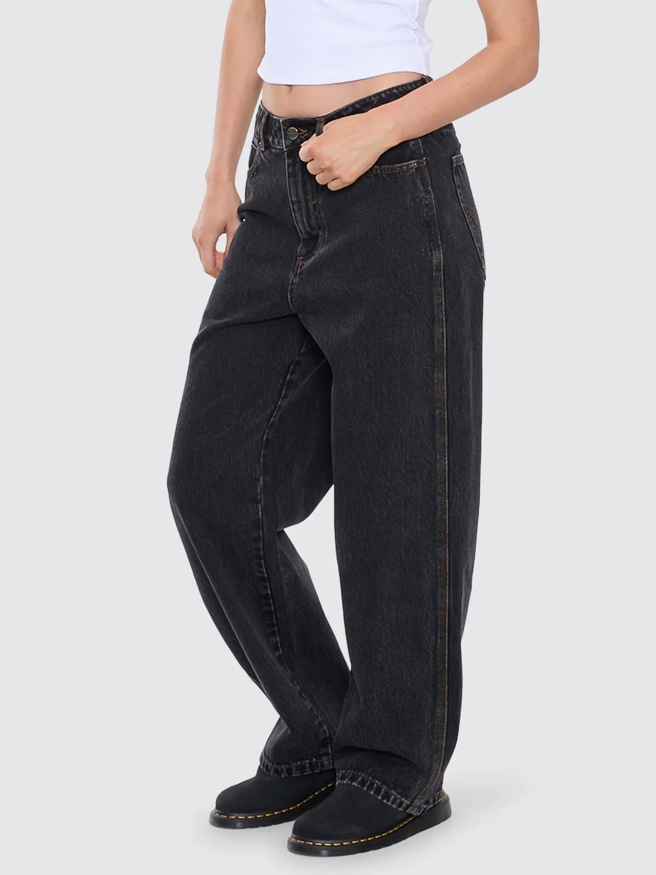 Big Baggy Jean - Black Rinse - Image 4
