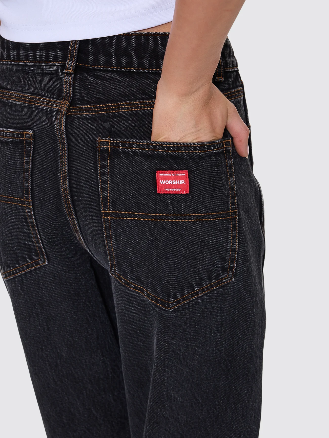 Big Baggy Jean - Black Rinse - Image 6