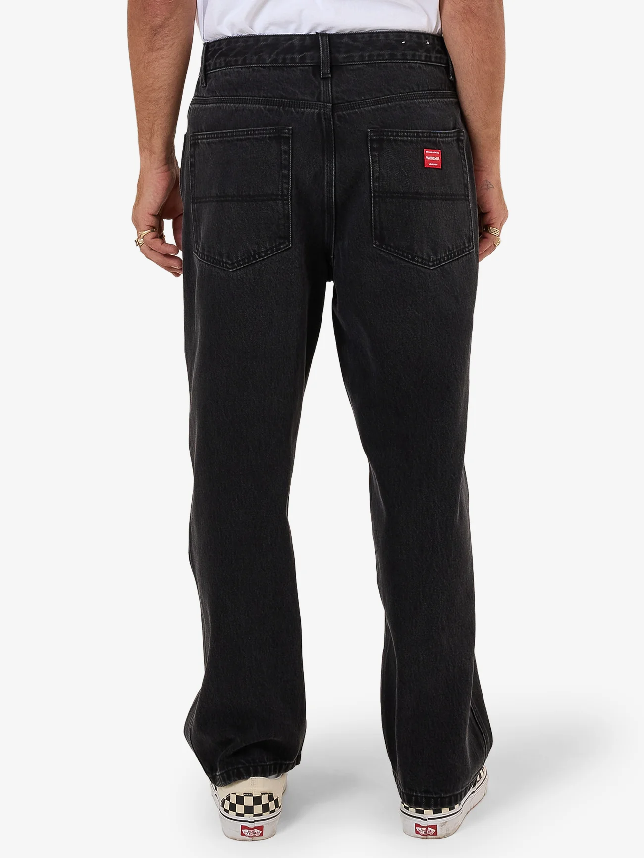 Big Lounger Jean - Washed Black - Image 4