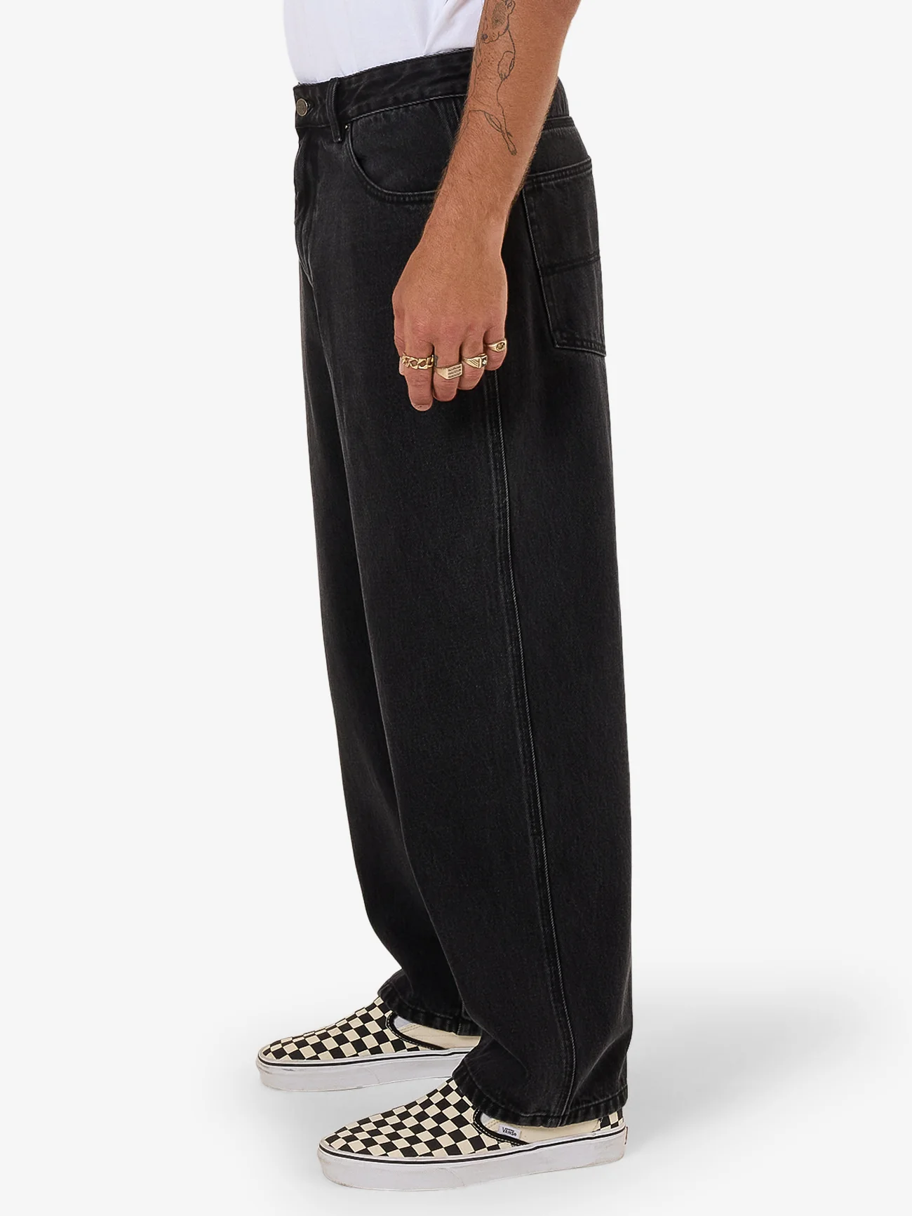 Big Lounger Jean - Washed Black - Image 6