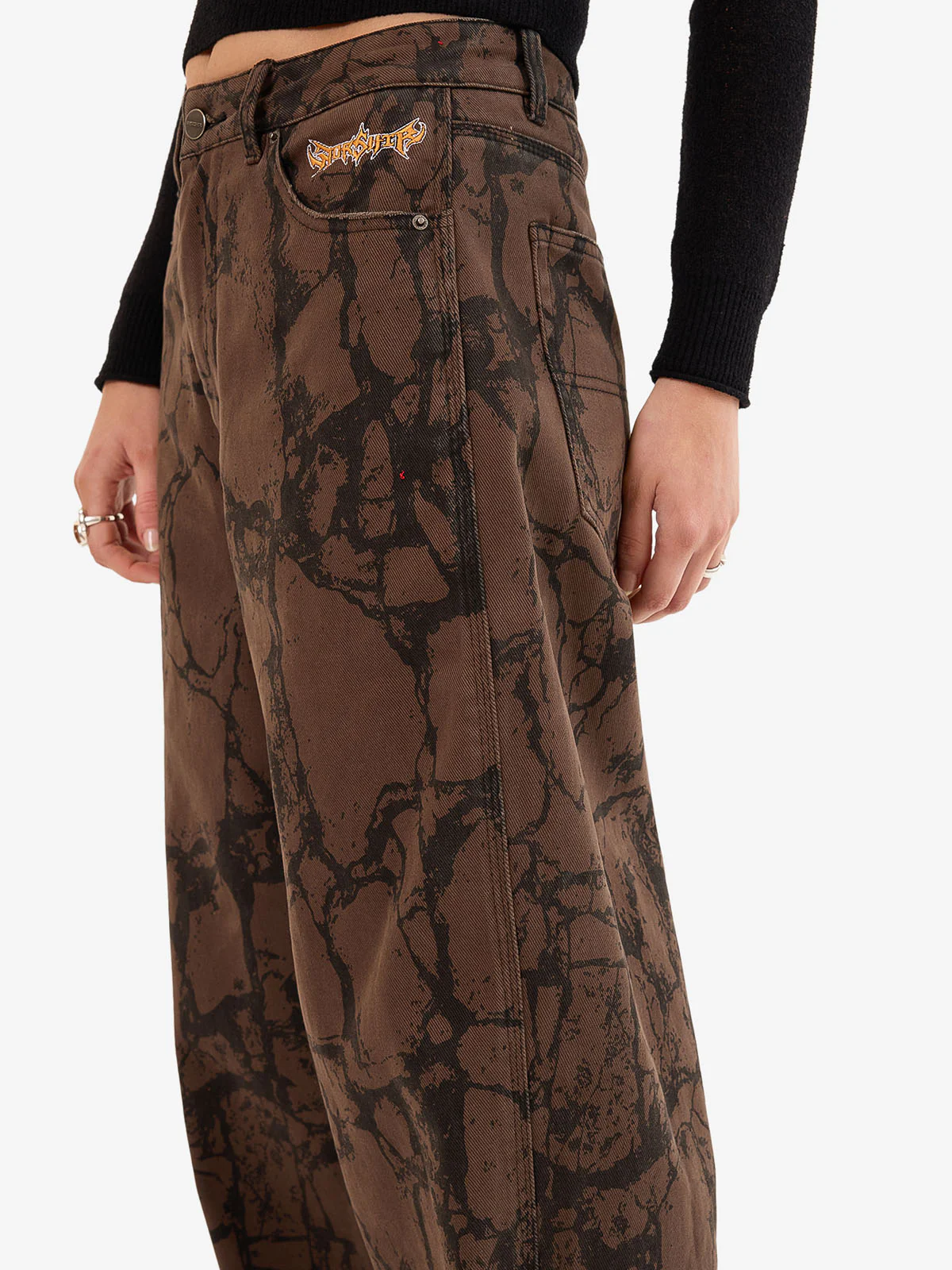 Blackwood Big Baggy Jean - Chocolate - Image 4