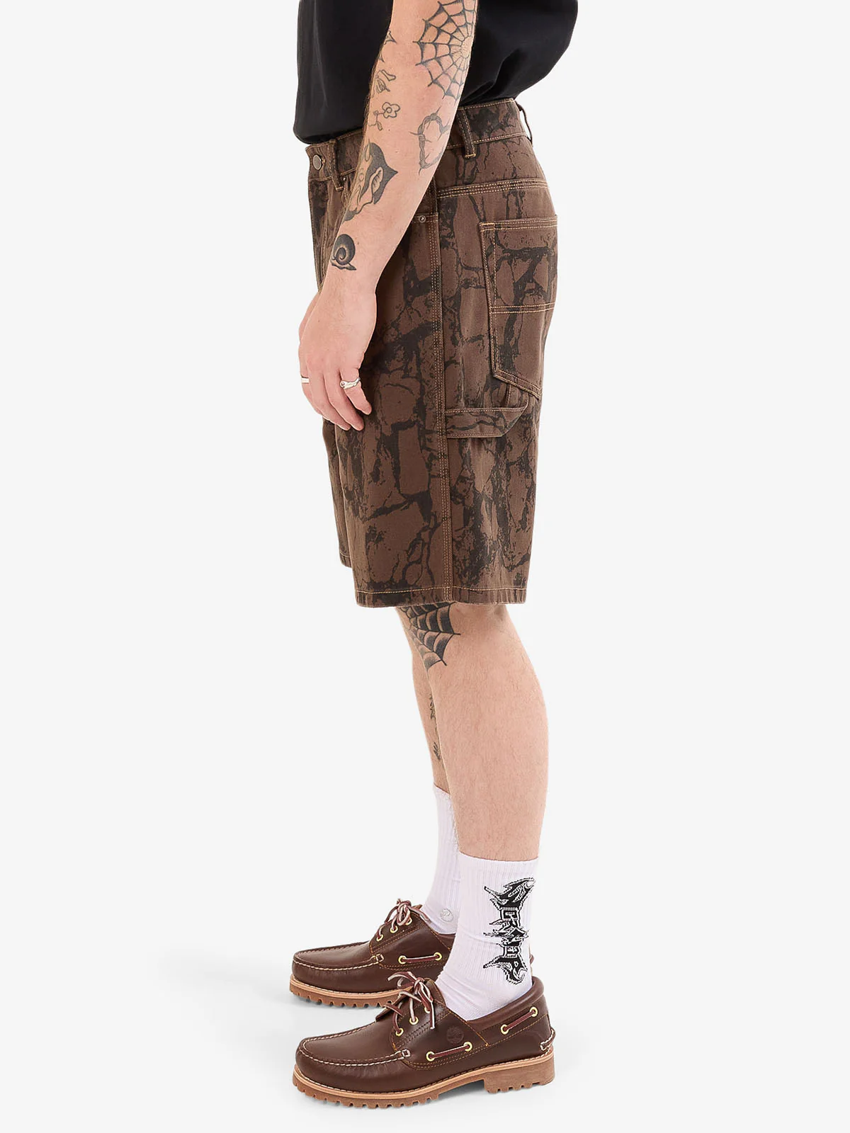 Blackwood Carpenter Jean Short - Chocolate - Image 5