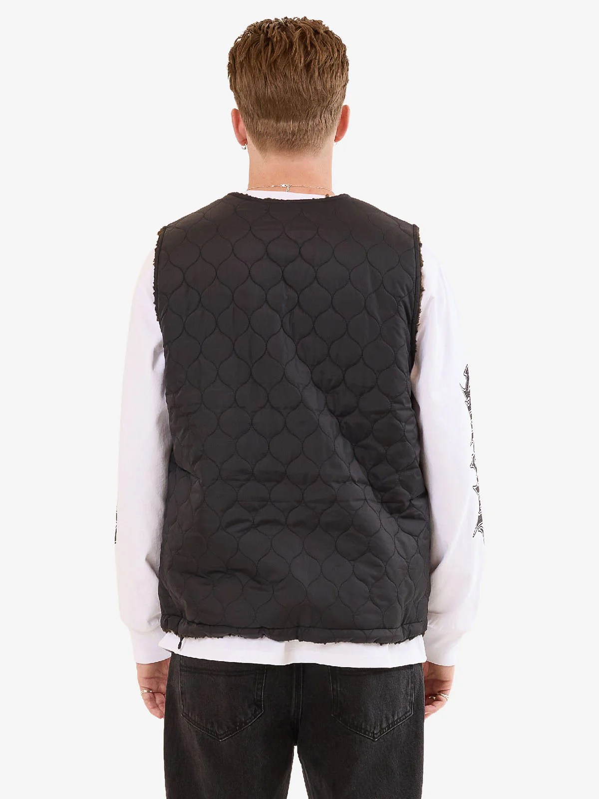 Blackwood Reversible Gilet - Chocolate - Image 2