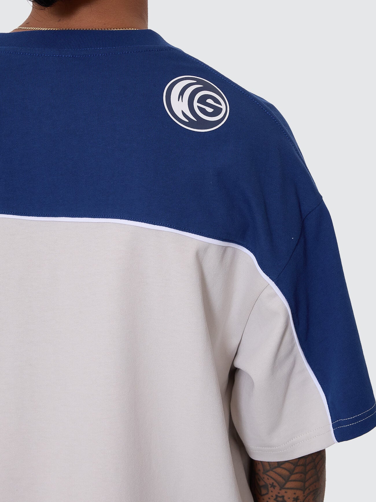 Blender Oversize Panel Tee - Blue Depths - Image 6