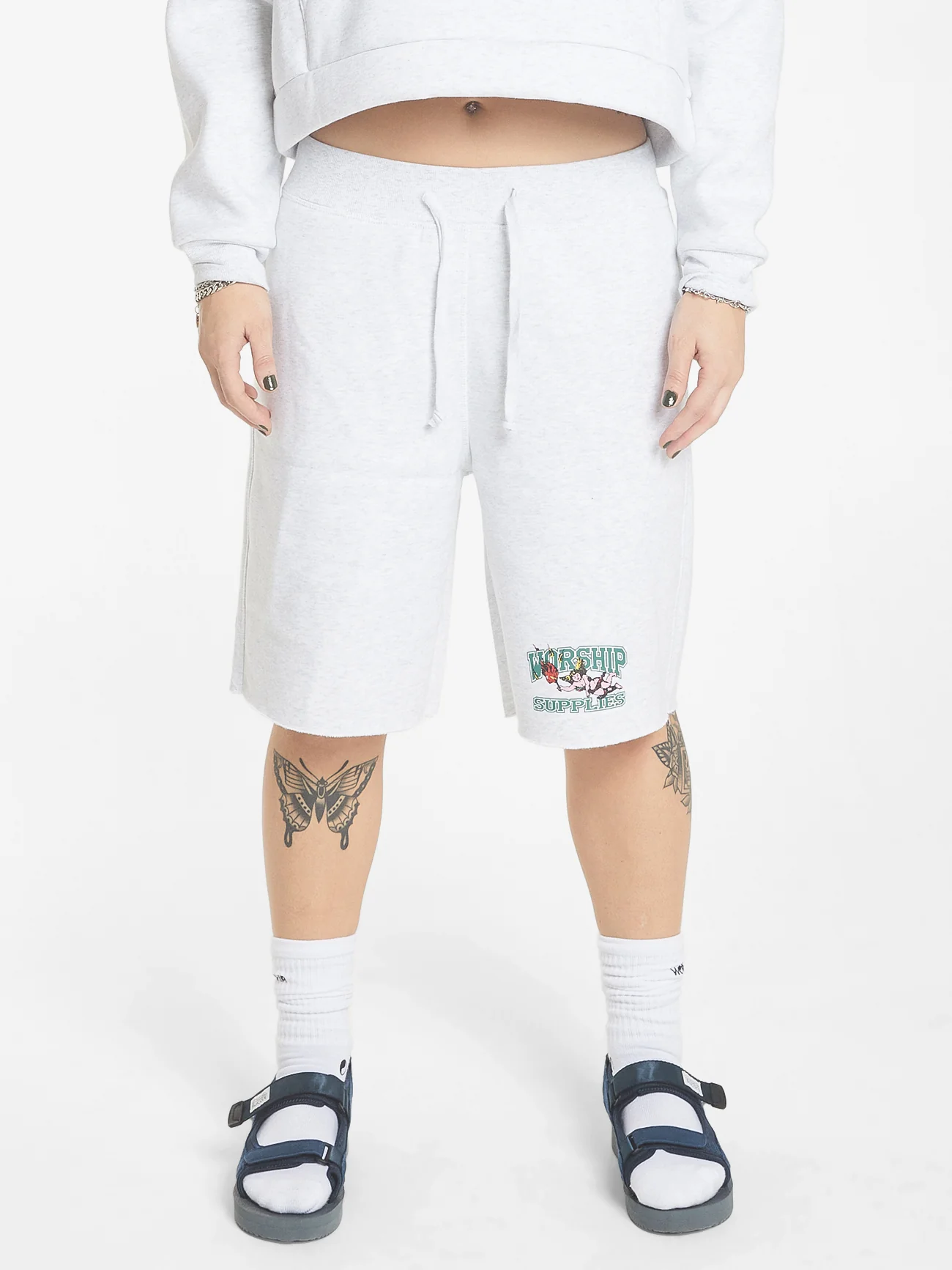 Burn It All Fleece Short - Snow Marle