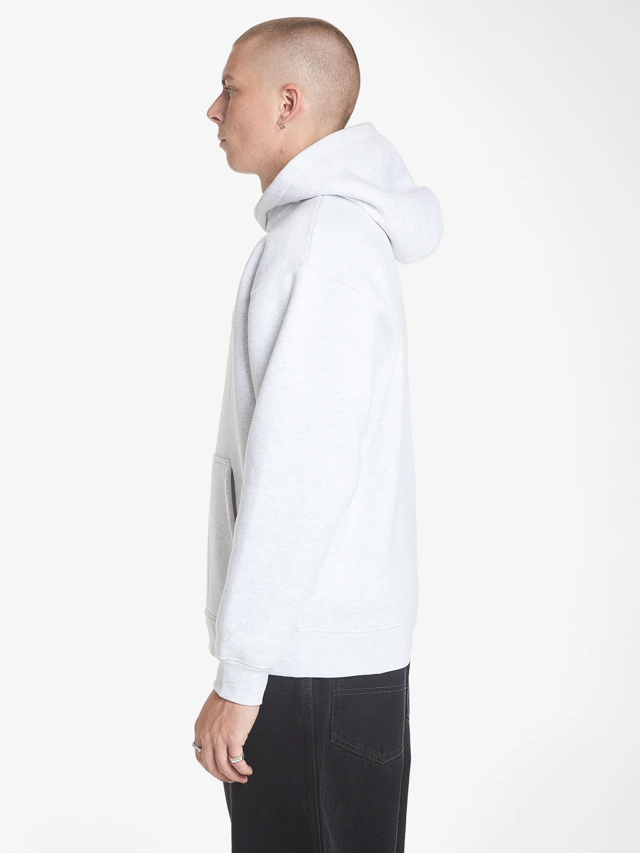 Burn It All Pull Over Hood - Snow Marle - Image 4