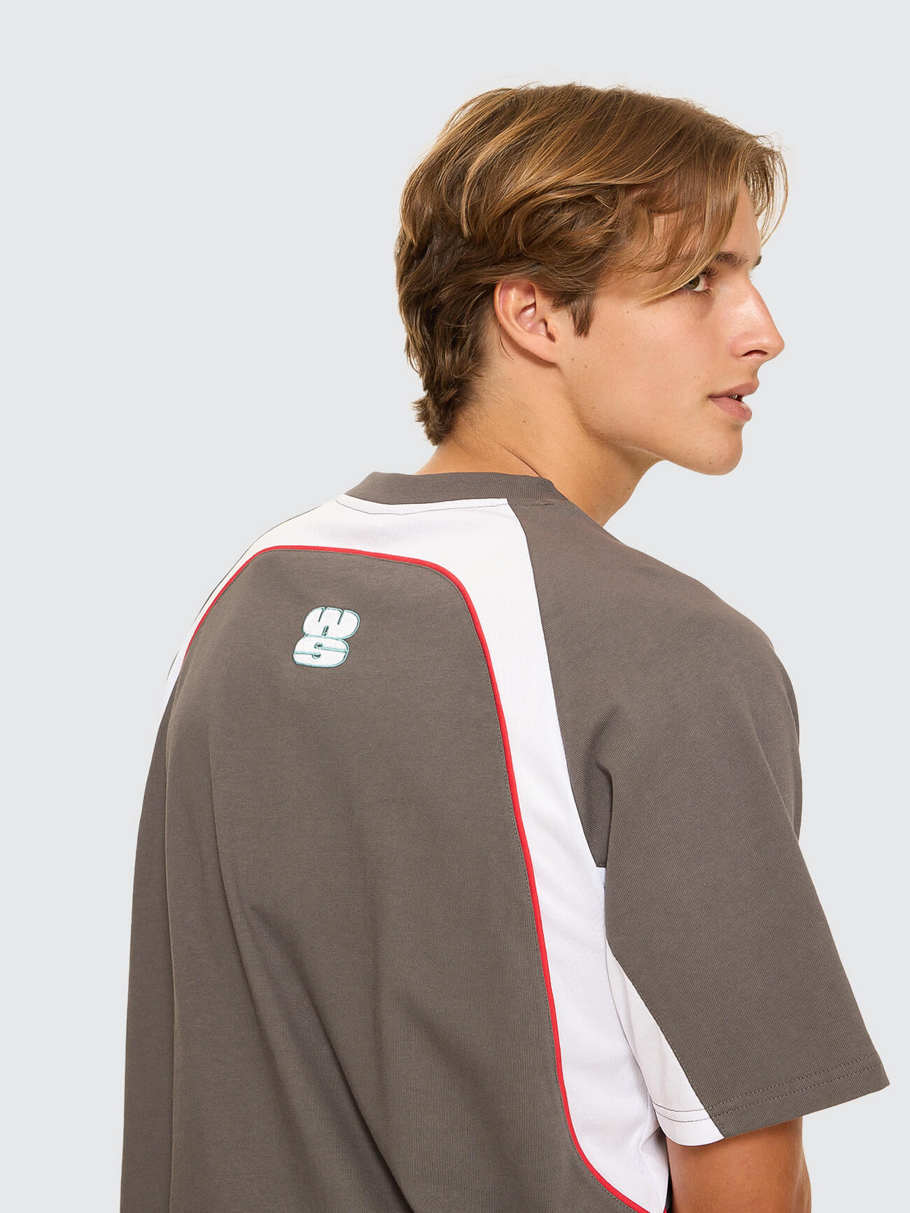 Burner Oversize Raglan Panel Tee - Worn Black - Image 6