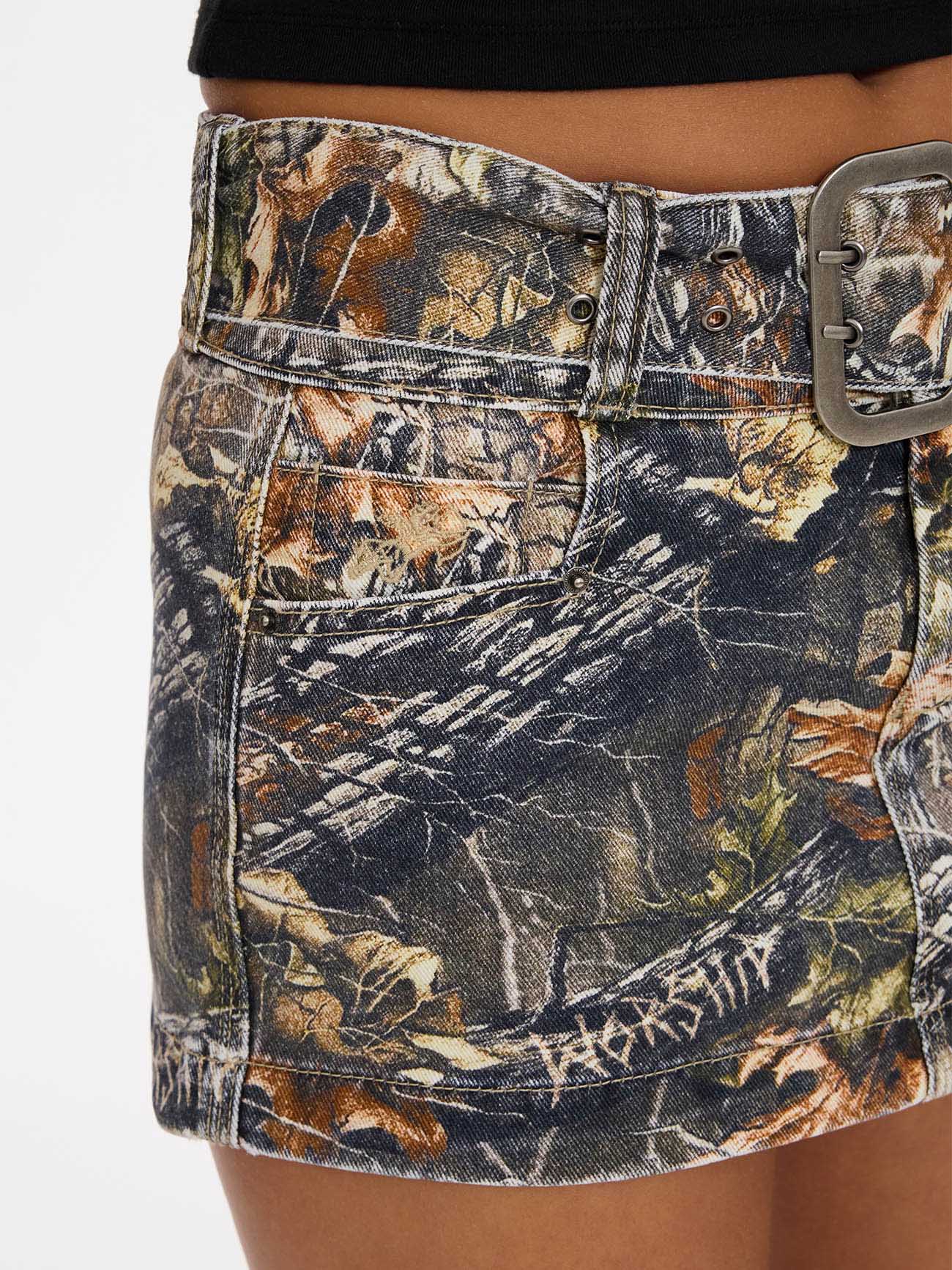 Bushman Misbehave Micro Skirt - Green - Image 3