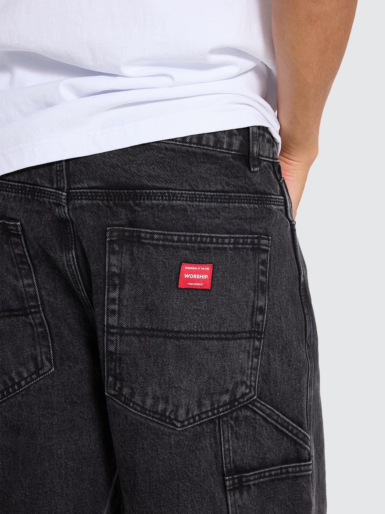 Carpenter Short - Black Rinse - Image 8