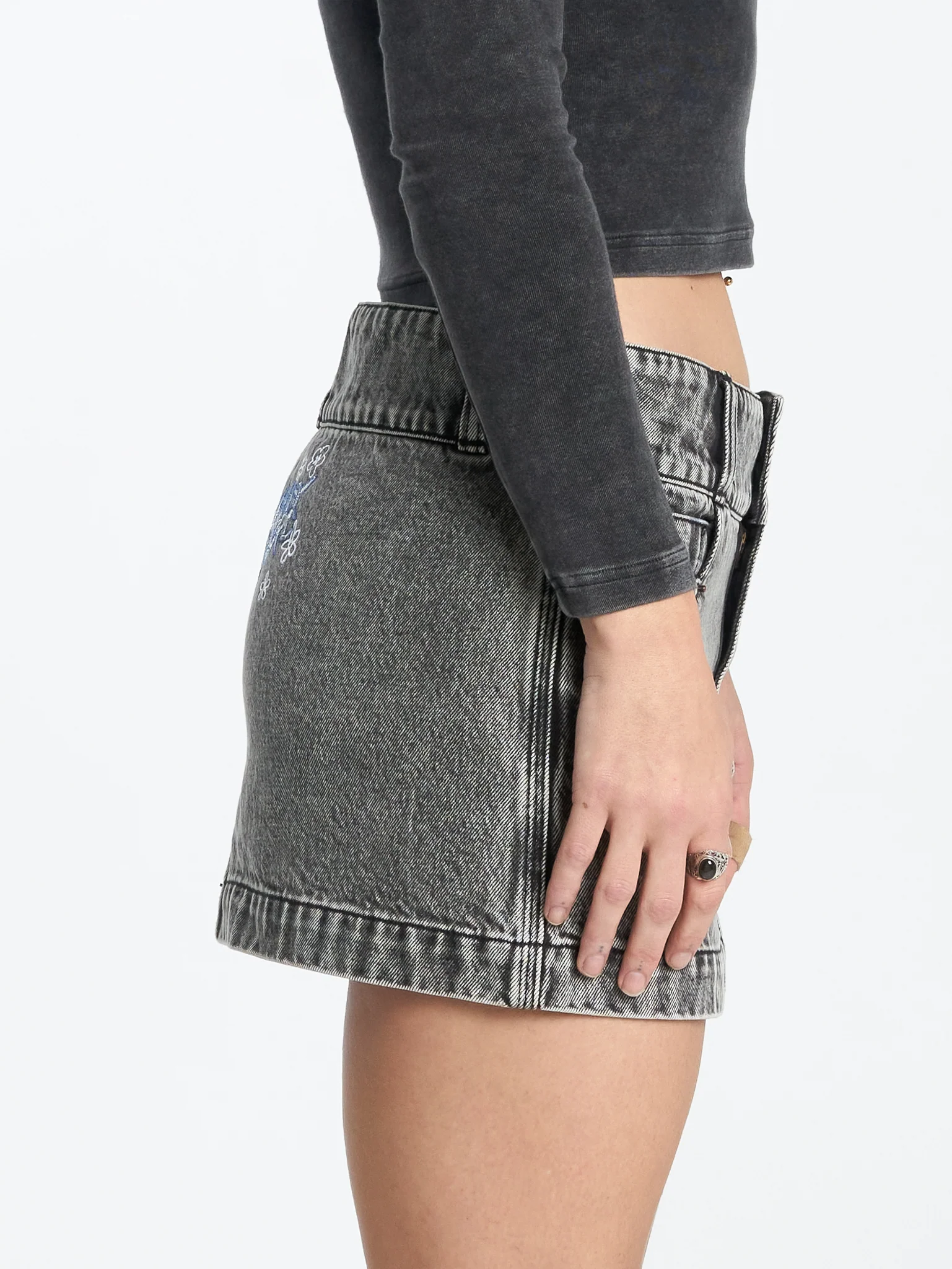 Ceremonial Acid Micro Skirt - Ash Cloud - Image 5