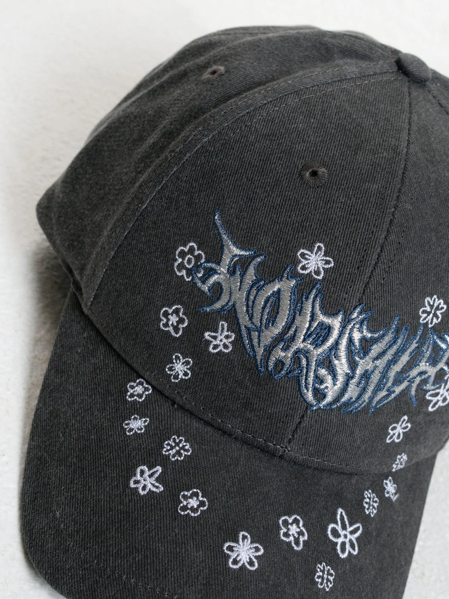 Ceremonial Curved 6 Panel Cap - Black Acid - Image 2