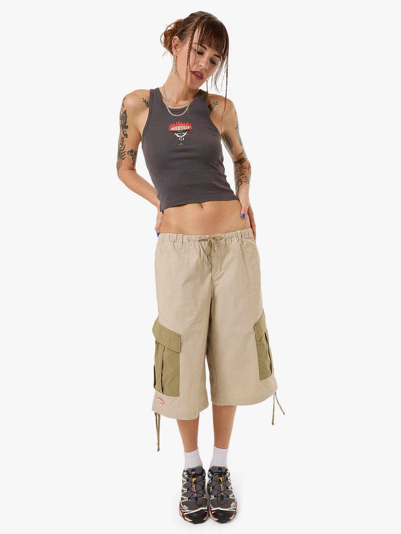 Chalice Racer Tank - Worn Black - Image 5