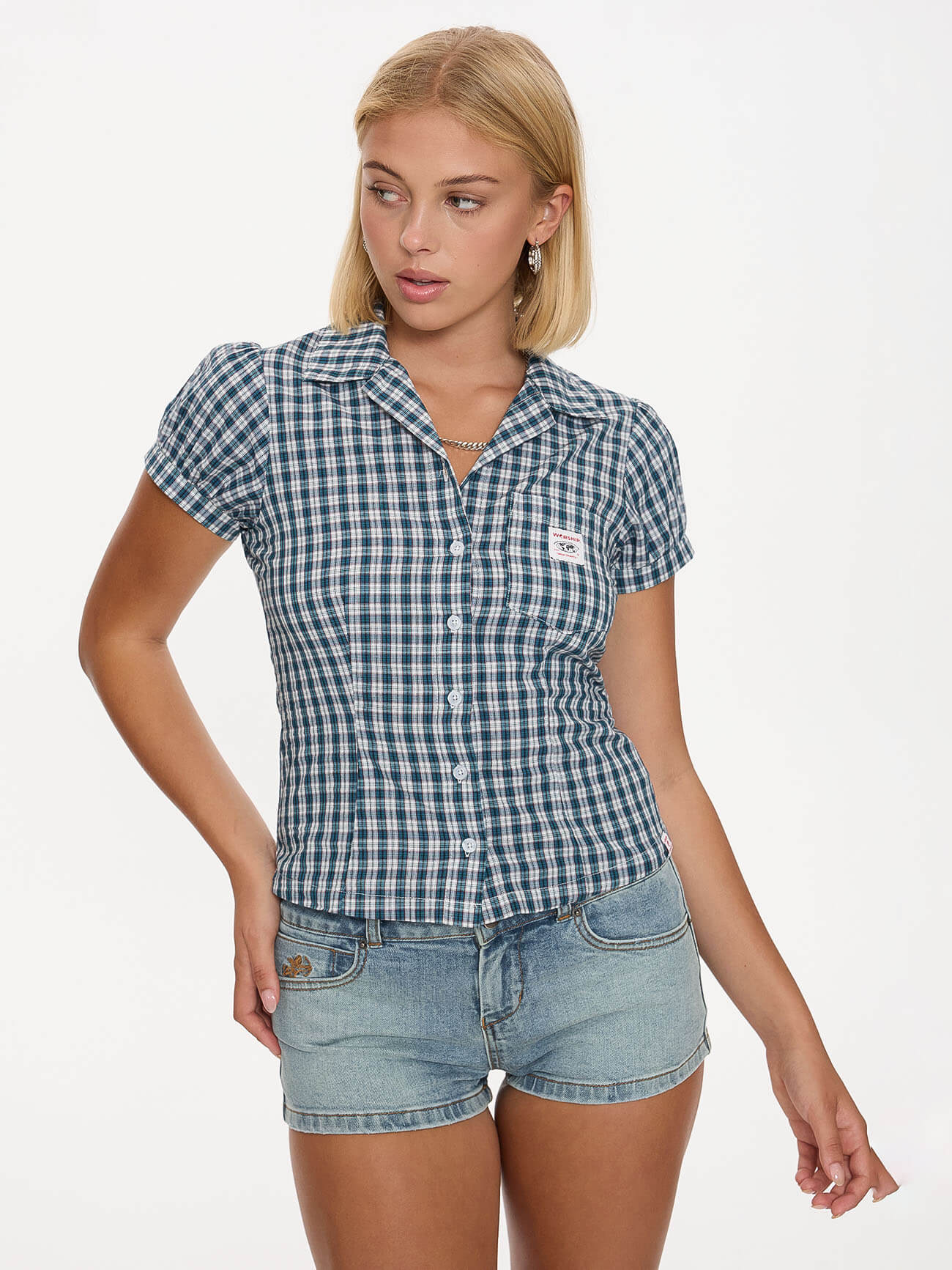 Checkmate Baby Short Sleeve Shirt - Blue - Image 7