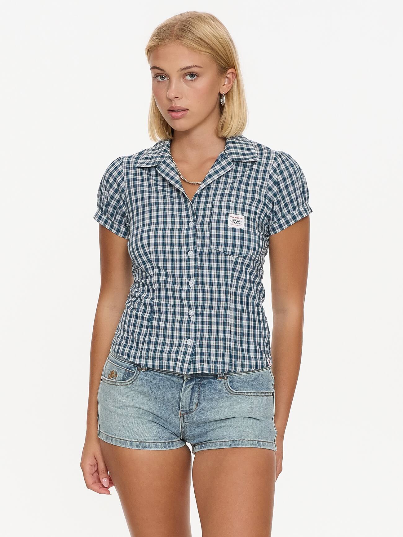Checkmate Baby Short Sleeve Shirt - Blue - Image 8