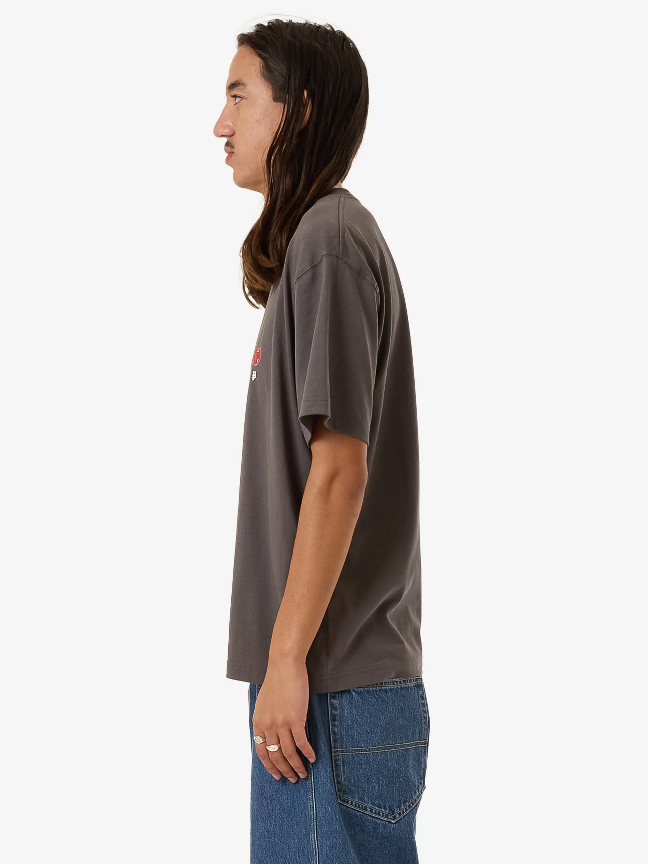 Cherio Tee - Worn Black - Image 3