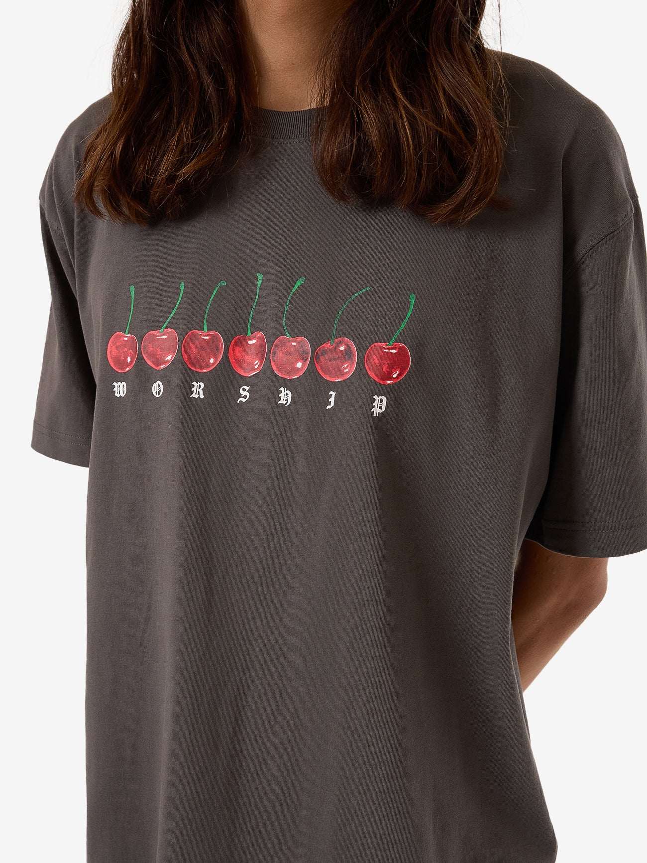Cherio Tee - Worn Black - Image 6