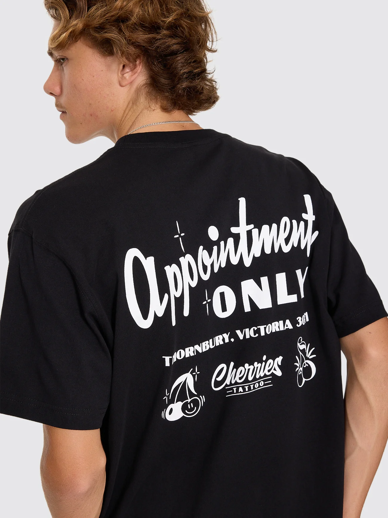 Cherries Tattoo Tee - Black