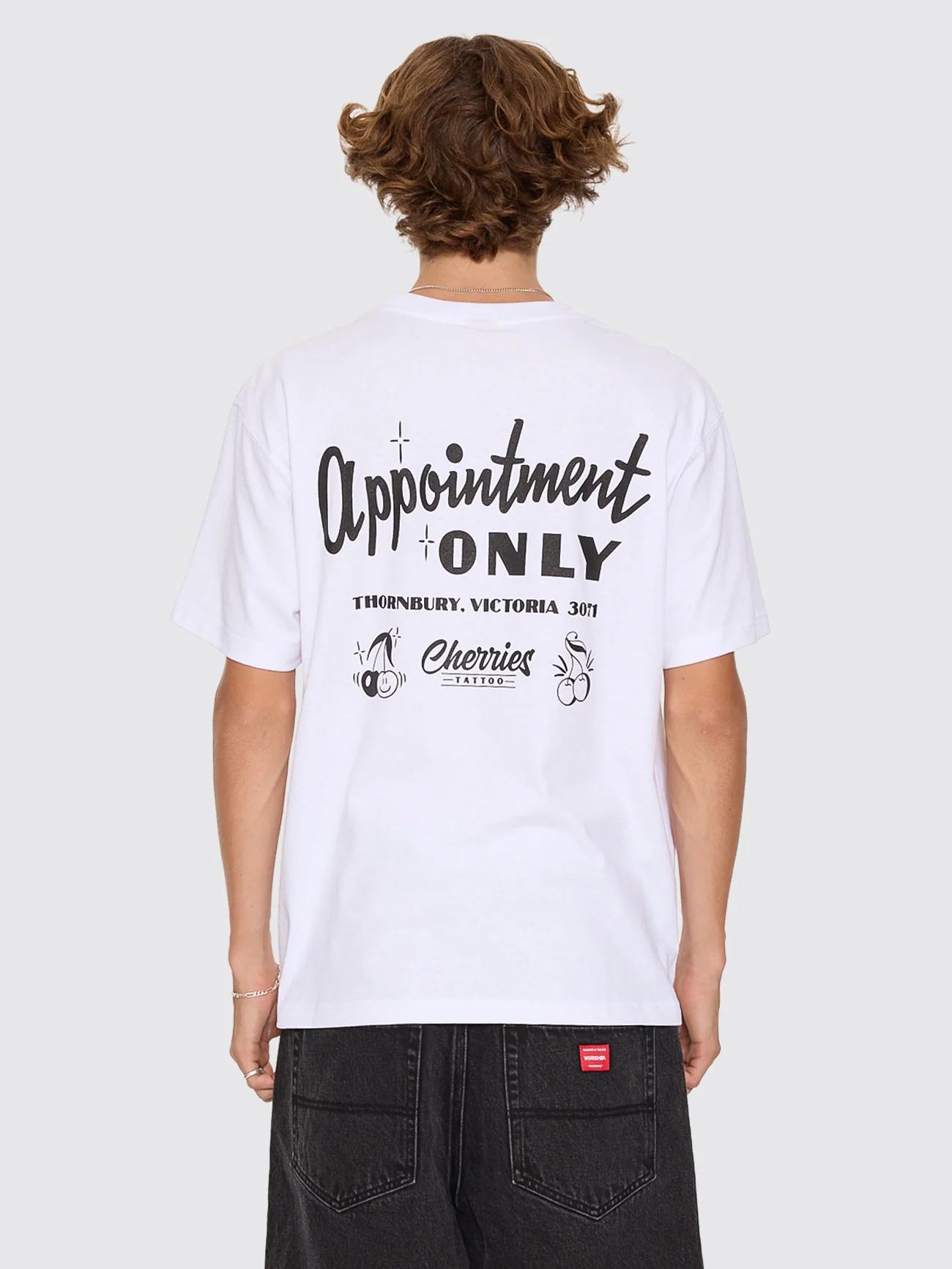 Cherries Tattoo Tee - White - Image 5