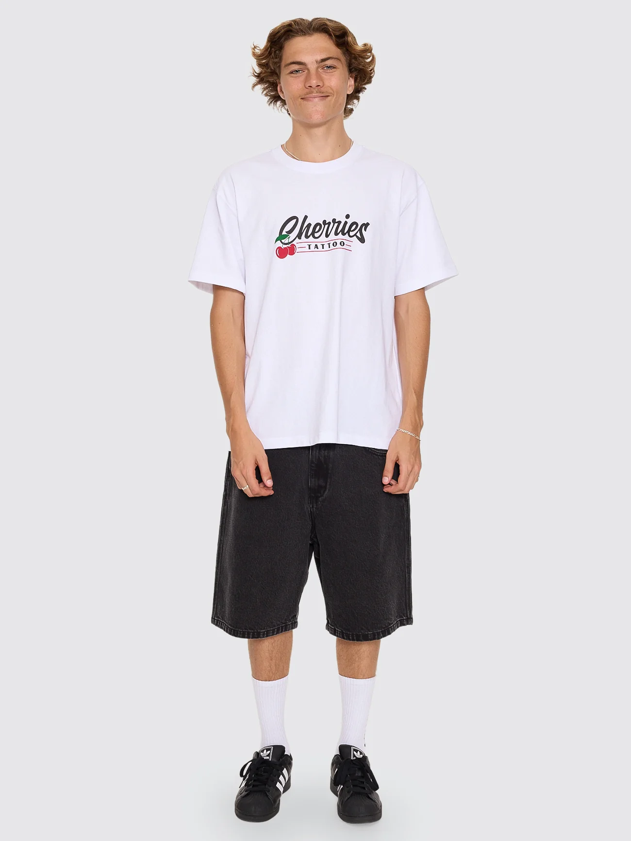 Cherries Tattoo Tee - White - Image 8