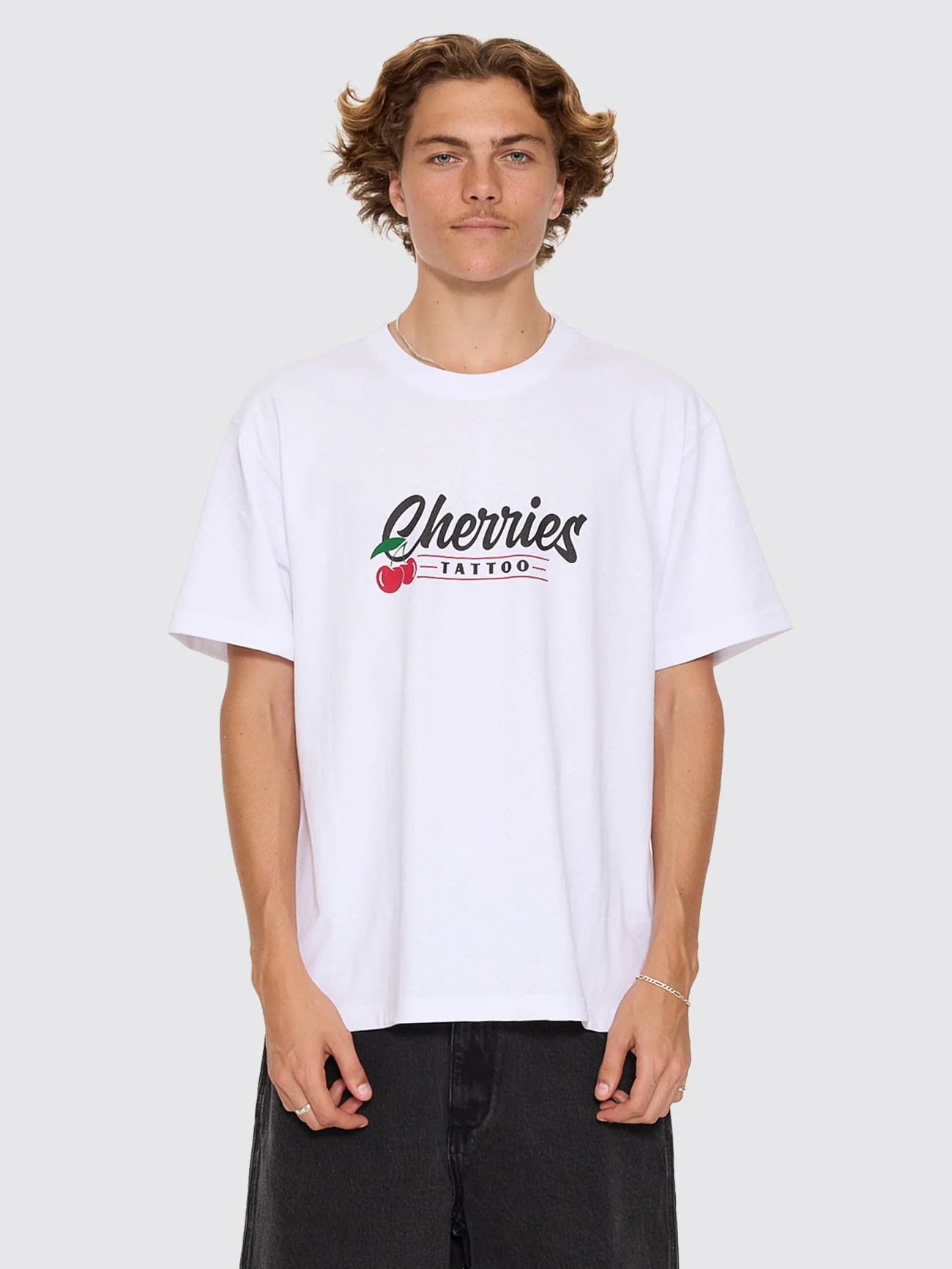 Cherries Tattoo Tee - White - Image 9