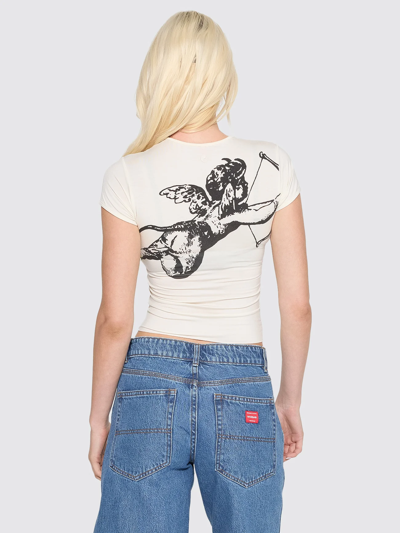 Cherub Cap Sleeve Tee - Zine - Image 3