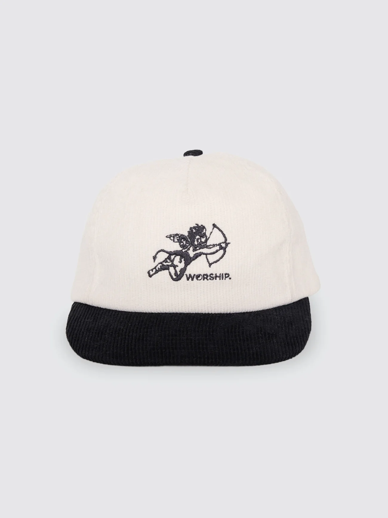 Cherub Cord Hat - Cream/Black - Image 7