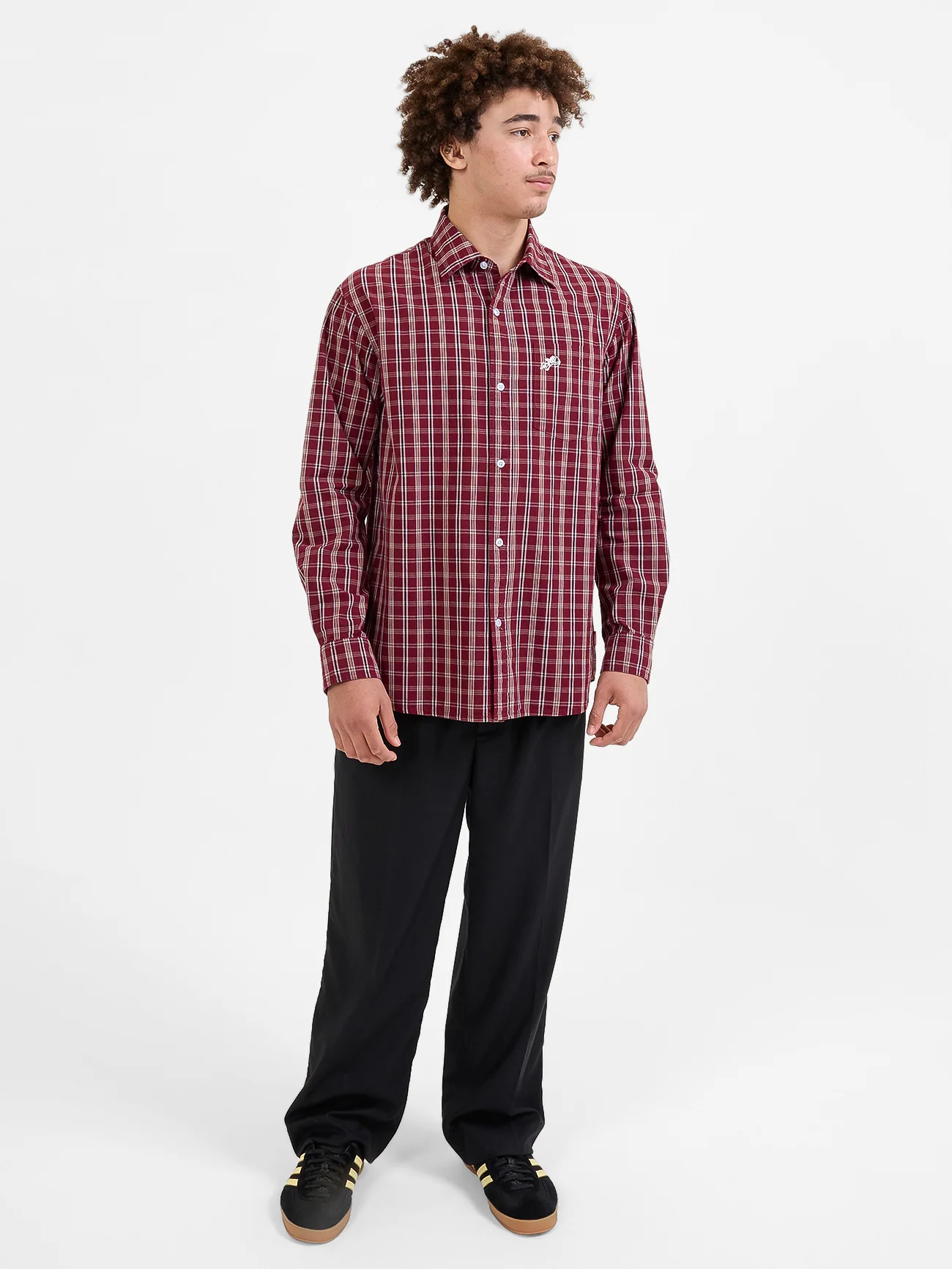Cherub Pocket Long Sleeve Shirt - Wine - Image 5