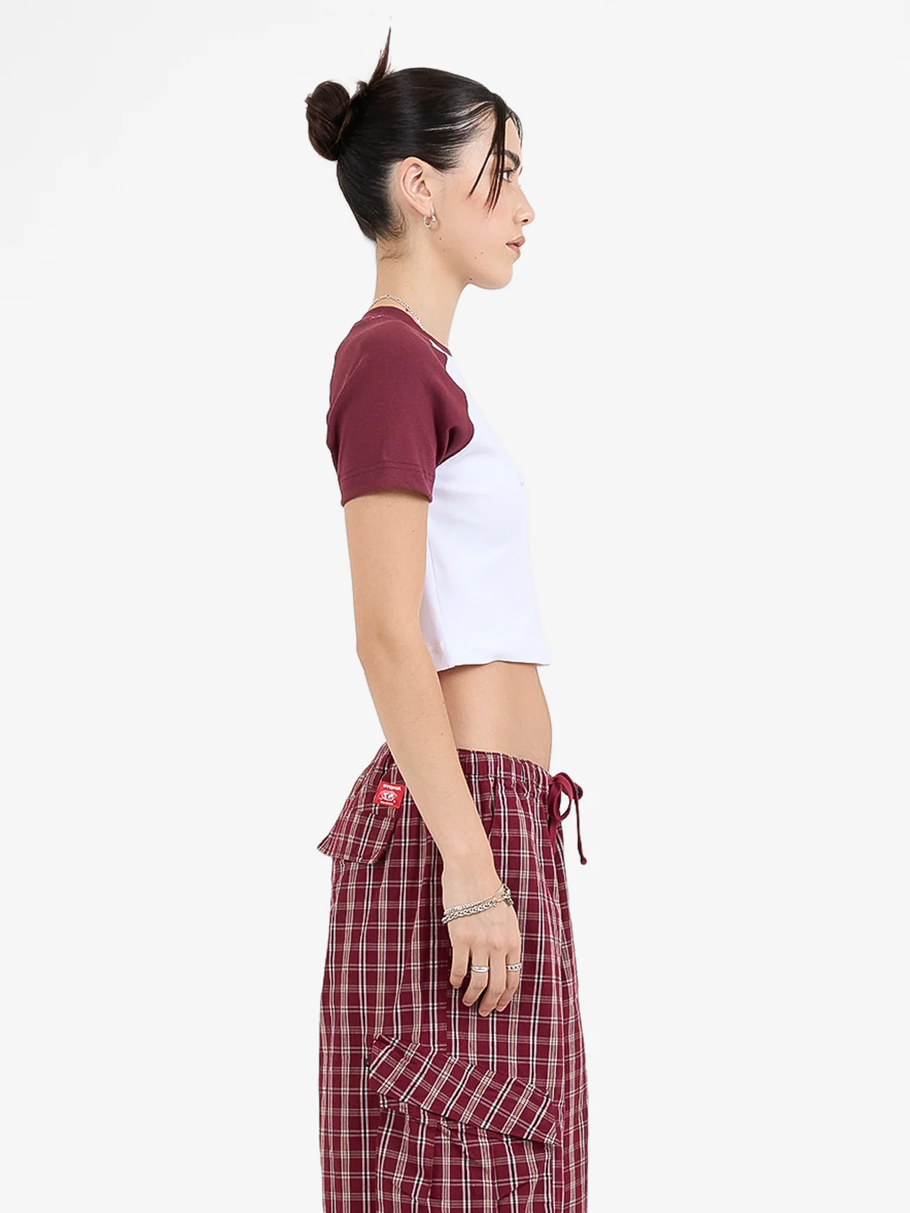 Cherub Raglan Micro Tee - Vintage Wine - Image 3