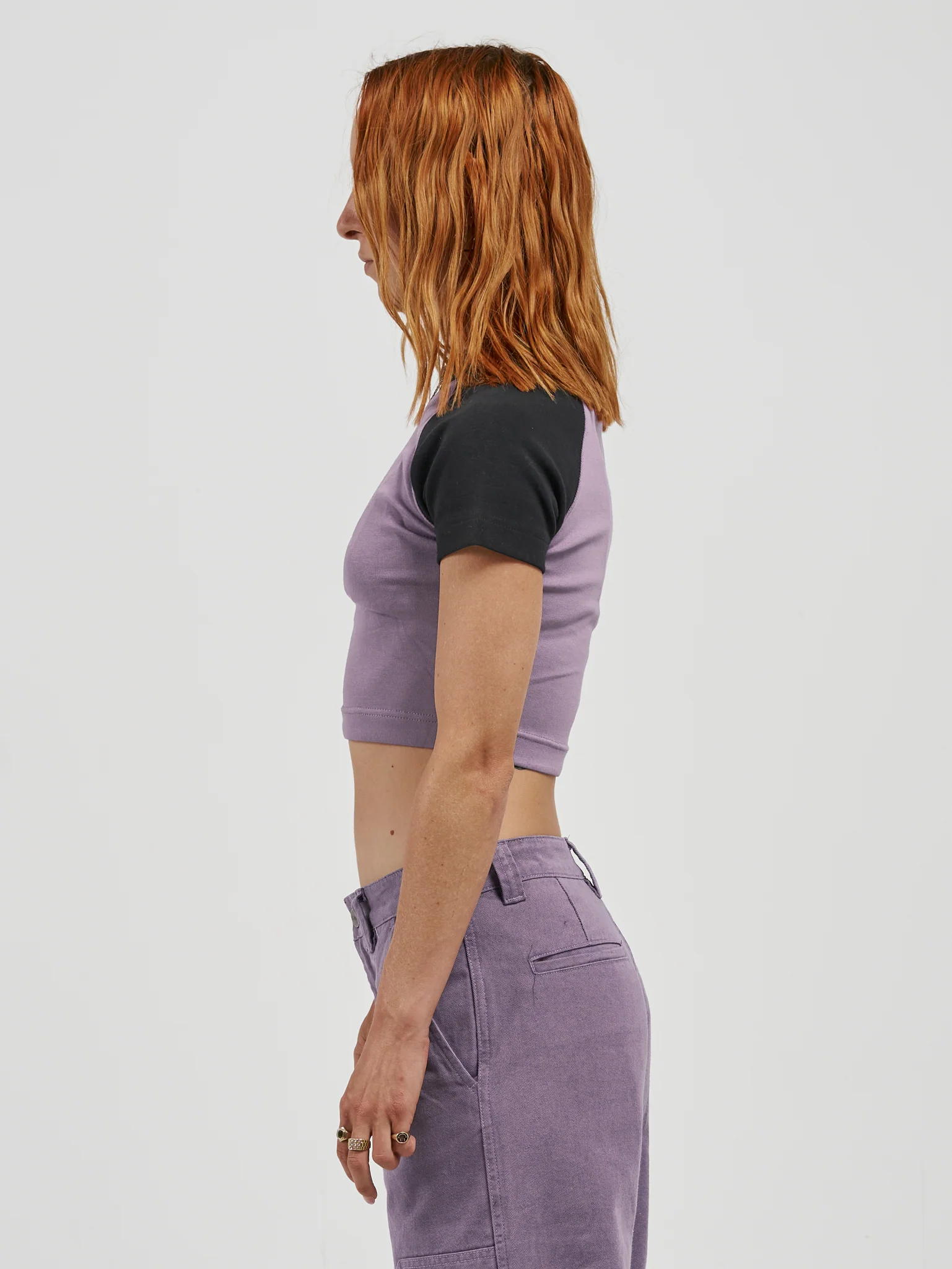 Cherub Raglan Micro Tee - Violet - Image 3