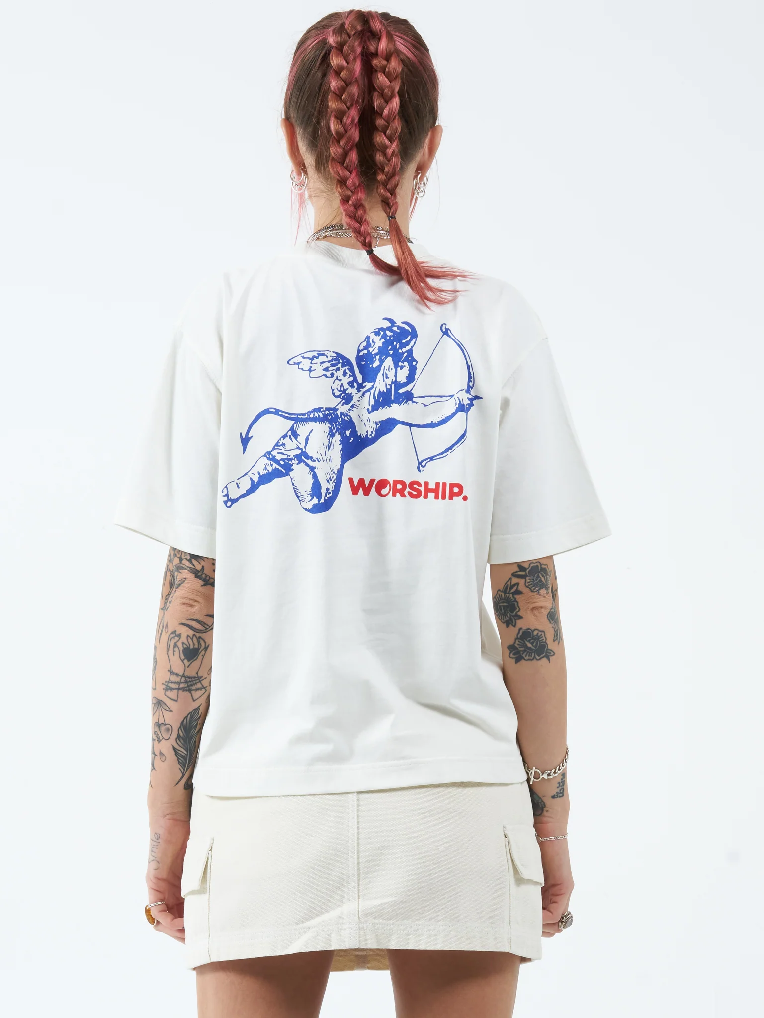 Cherub Regular Fit Tee - Bone - Image 2