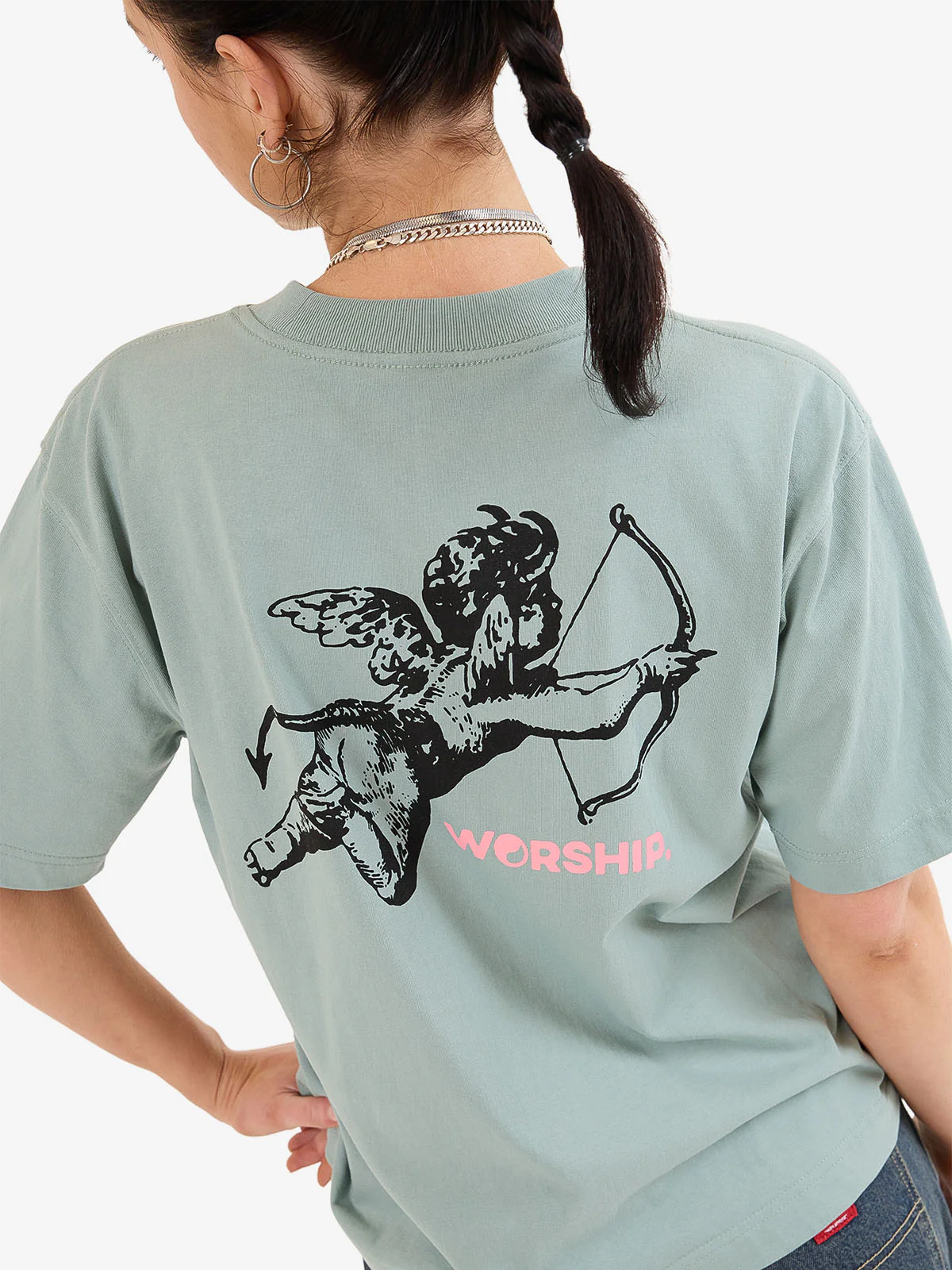 Cherub Regular Fit Tee - Mineral - Image 2